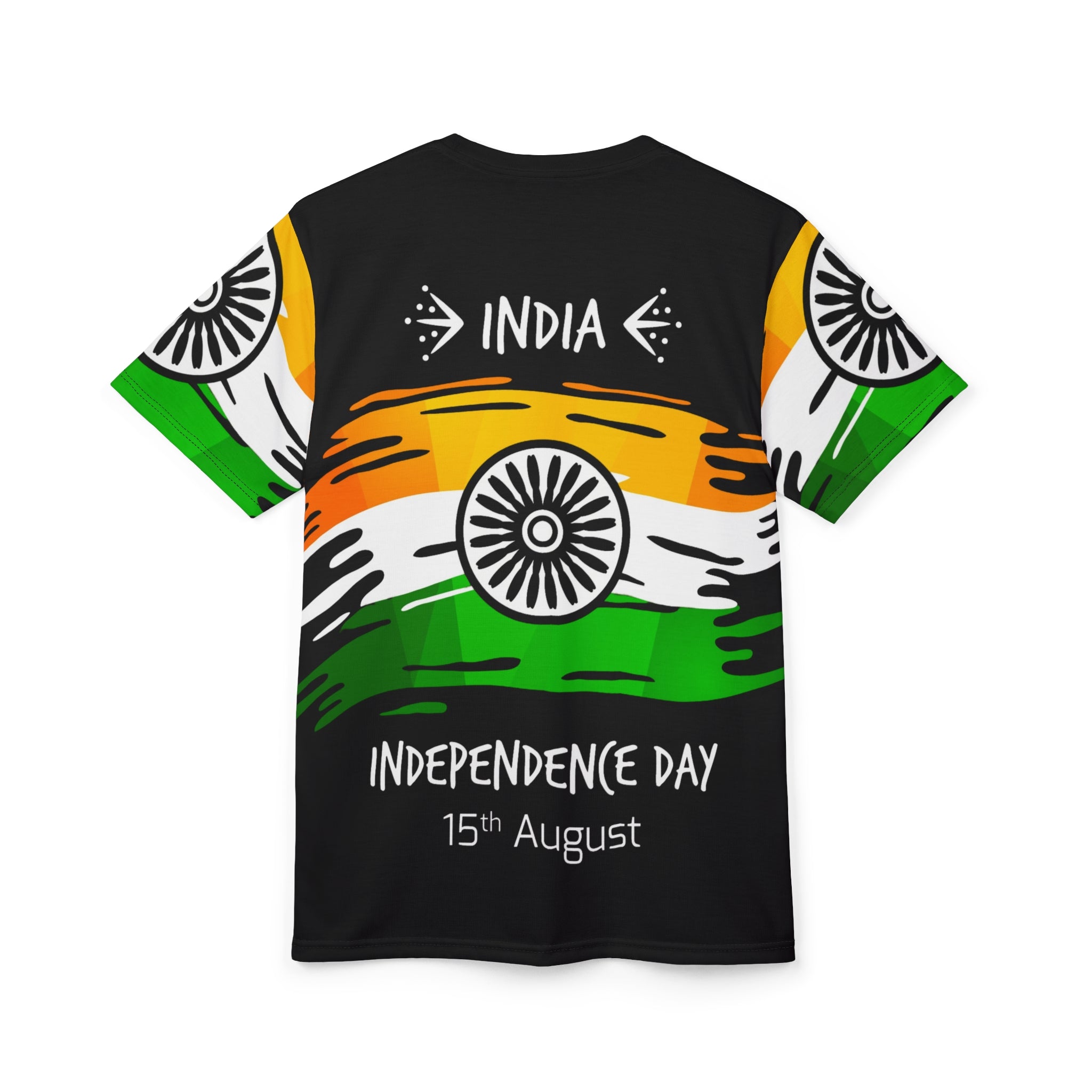 India Independence Day T-Shirt – Tricolor Flag Design (15th August)