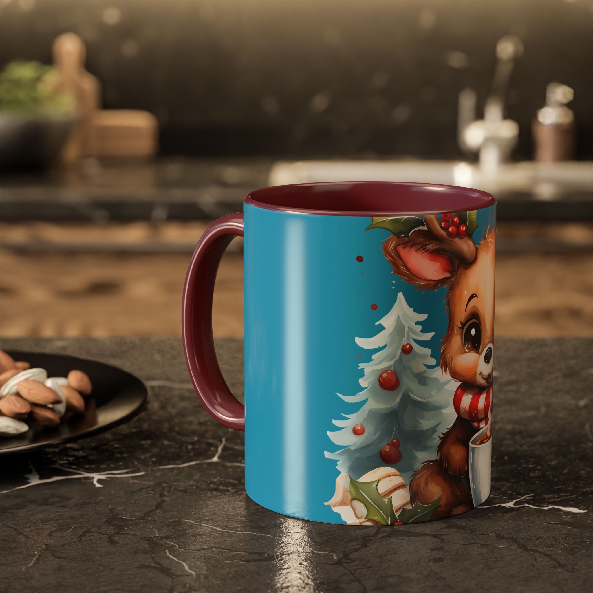 Cute Christmas Reindeer Coffee Mug (11oz & 15oz)