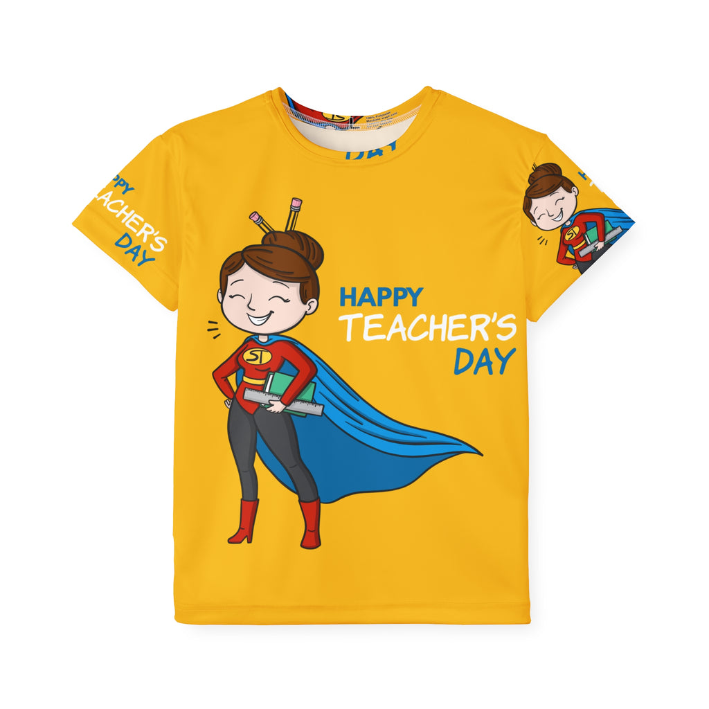 Kids Teacher’s Day Jersey — Super Teacher Graphic Tee