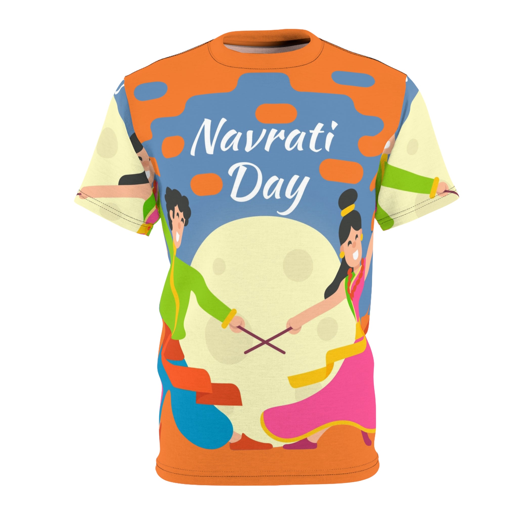 Navratri Day Tee — Colorful Dandiya Dance Festival Shirt