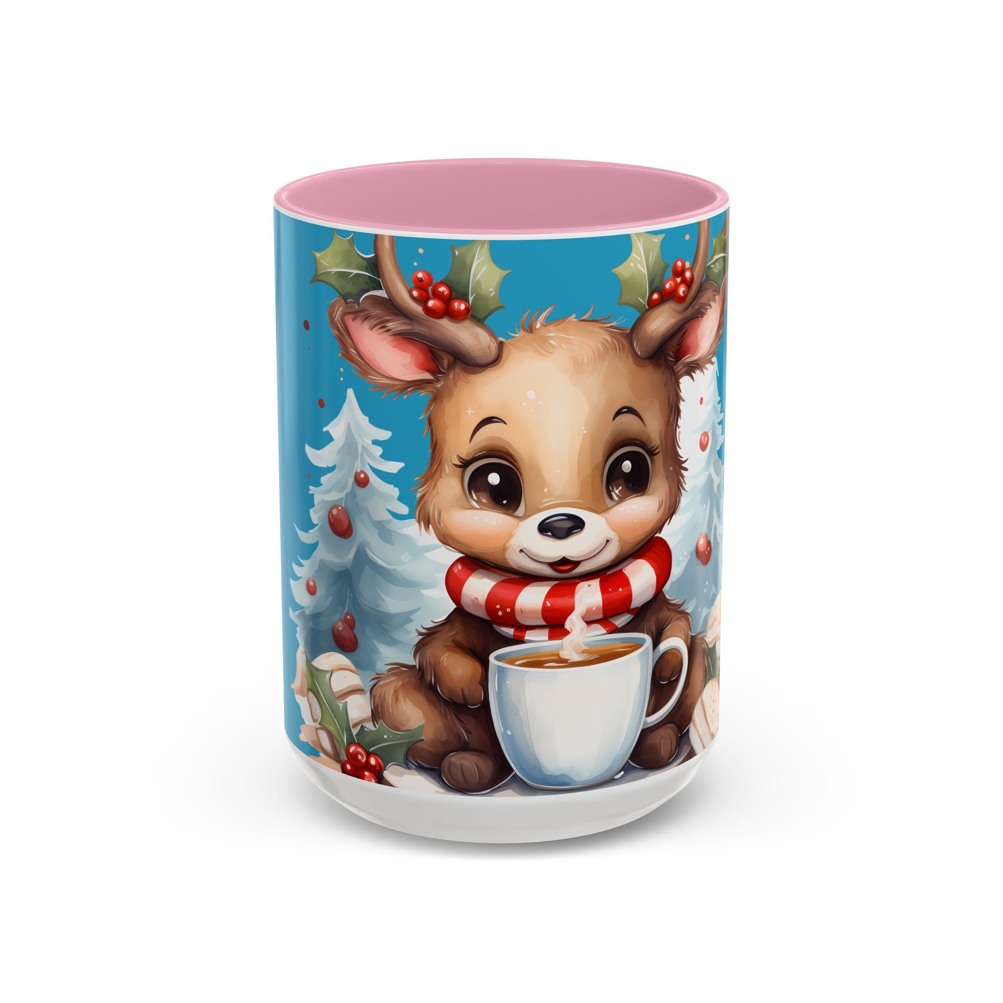 Cute Christmas Reindeer Coffee Mug (11oz & 15oz)