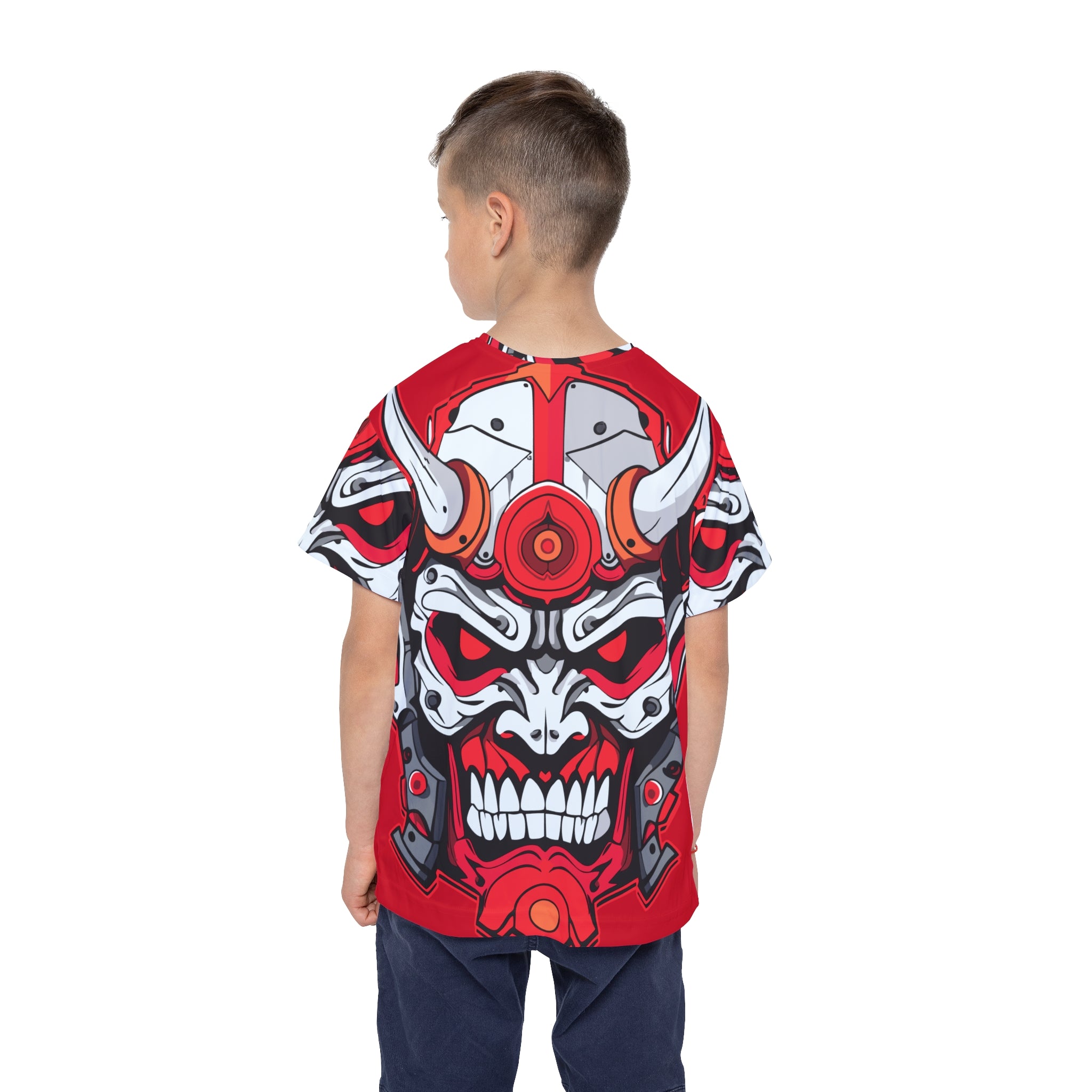 Kids Jersey – Red Oni Samurai Mask All-Over Print