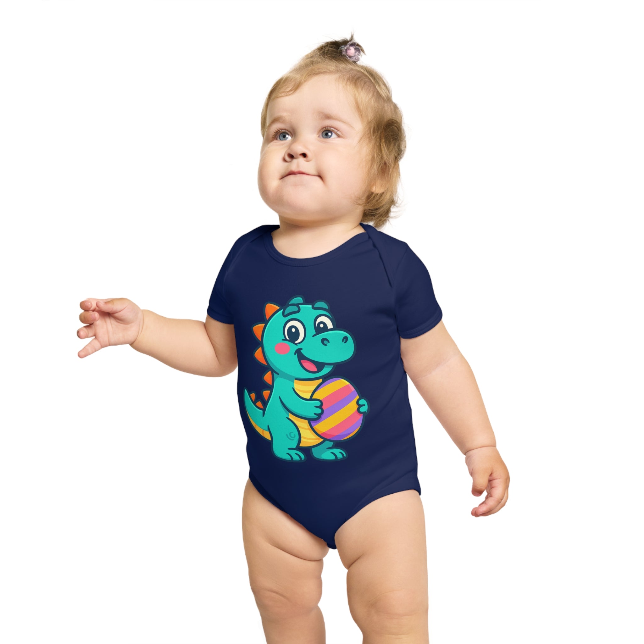 Cute Dinosaur Baby Bodysuit, Infant Onesie, Toddler Outfit, Baby Shower Gift, Easter Celebration Clothes, Adorable Baby Apparel