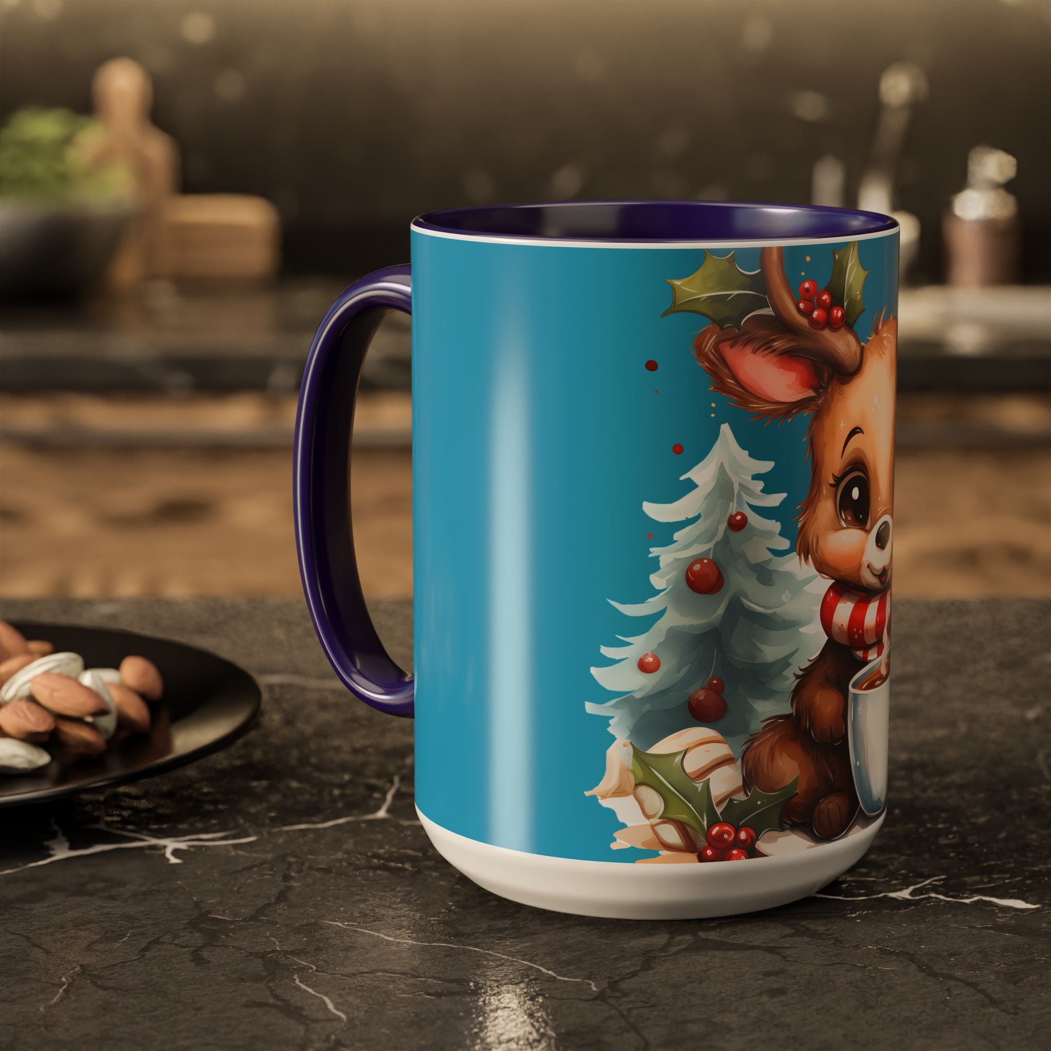 Cute Christmas Reindeer Coffee Mug (11oz & 15oz)