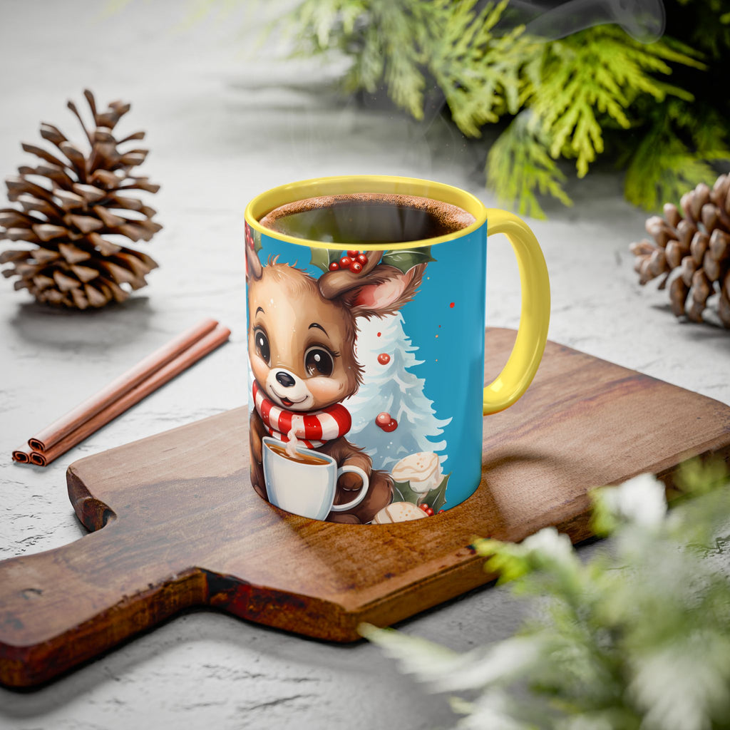 Cute Christmas Reindeer Coffee Mug (11oz & 15oz)