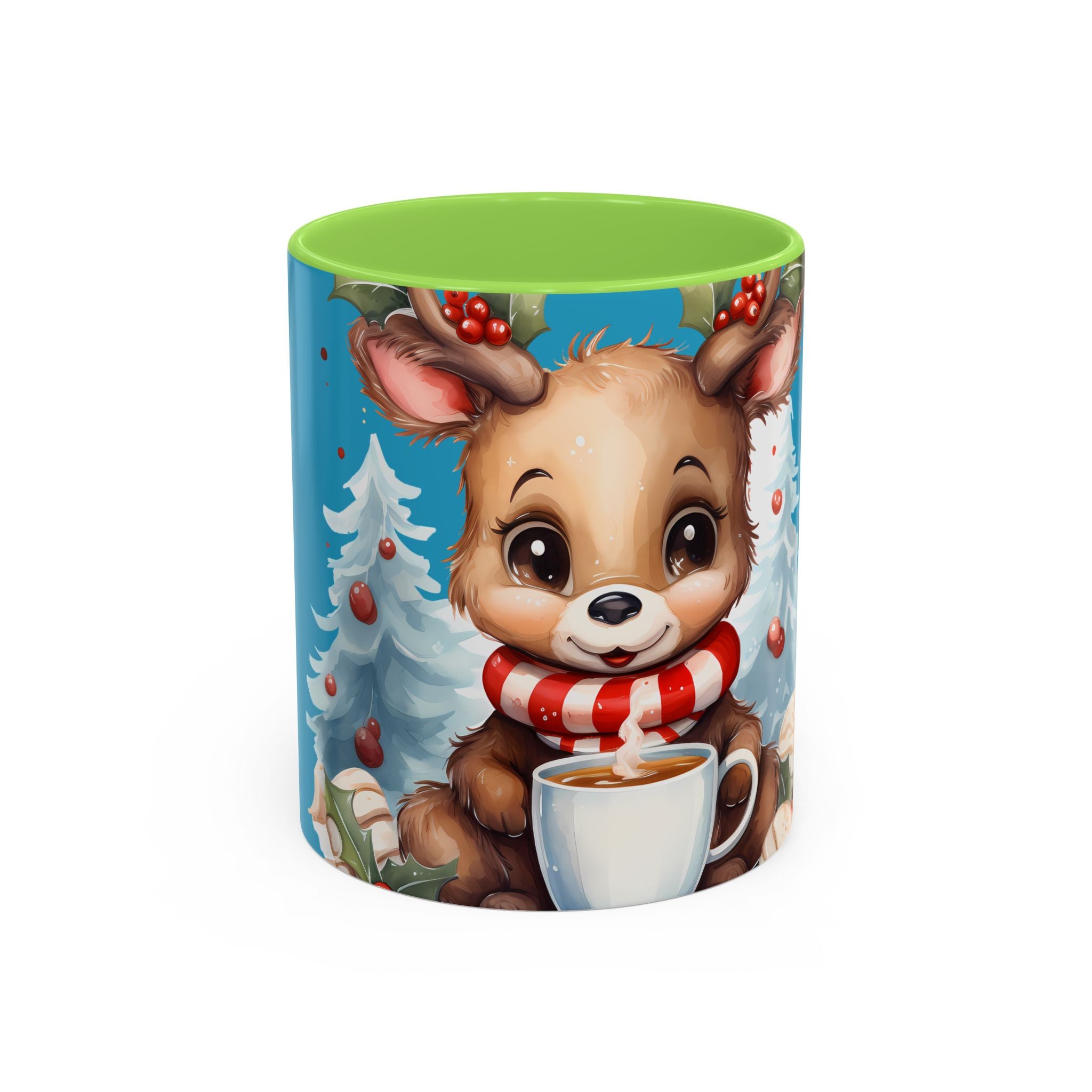 Cute Christmas Reindeer Coffee Mug (11oz & 15oz)