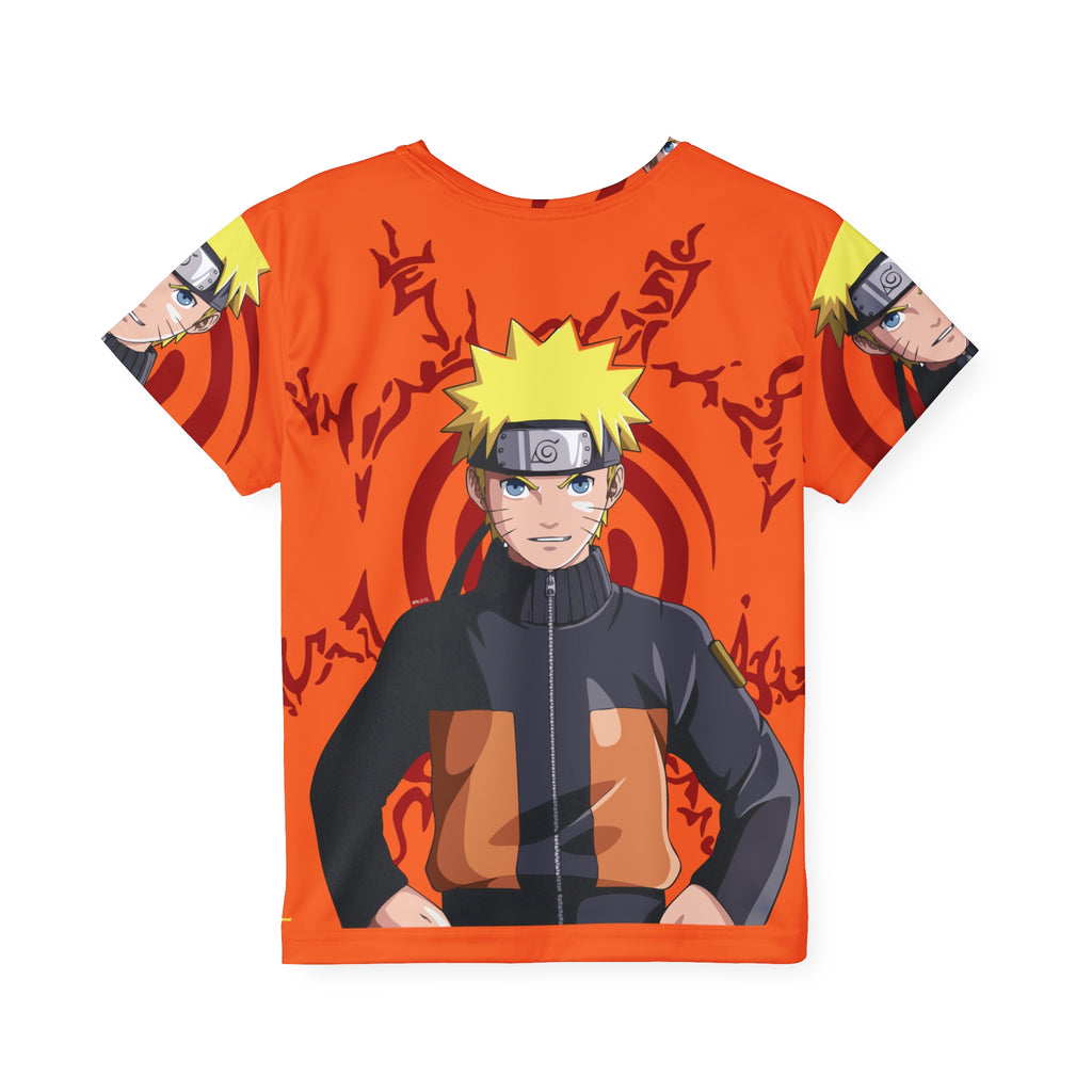 Kids Anime Jersey — Orange Naruto Tee