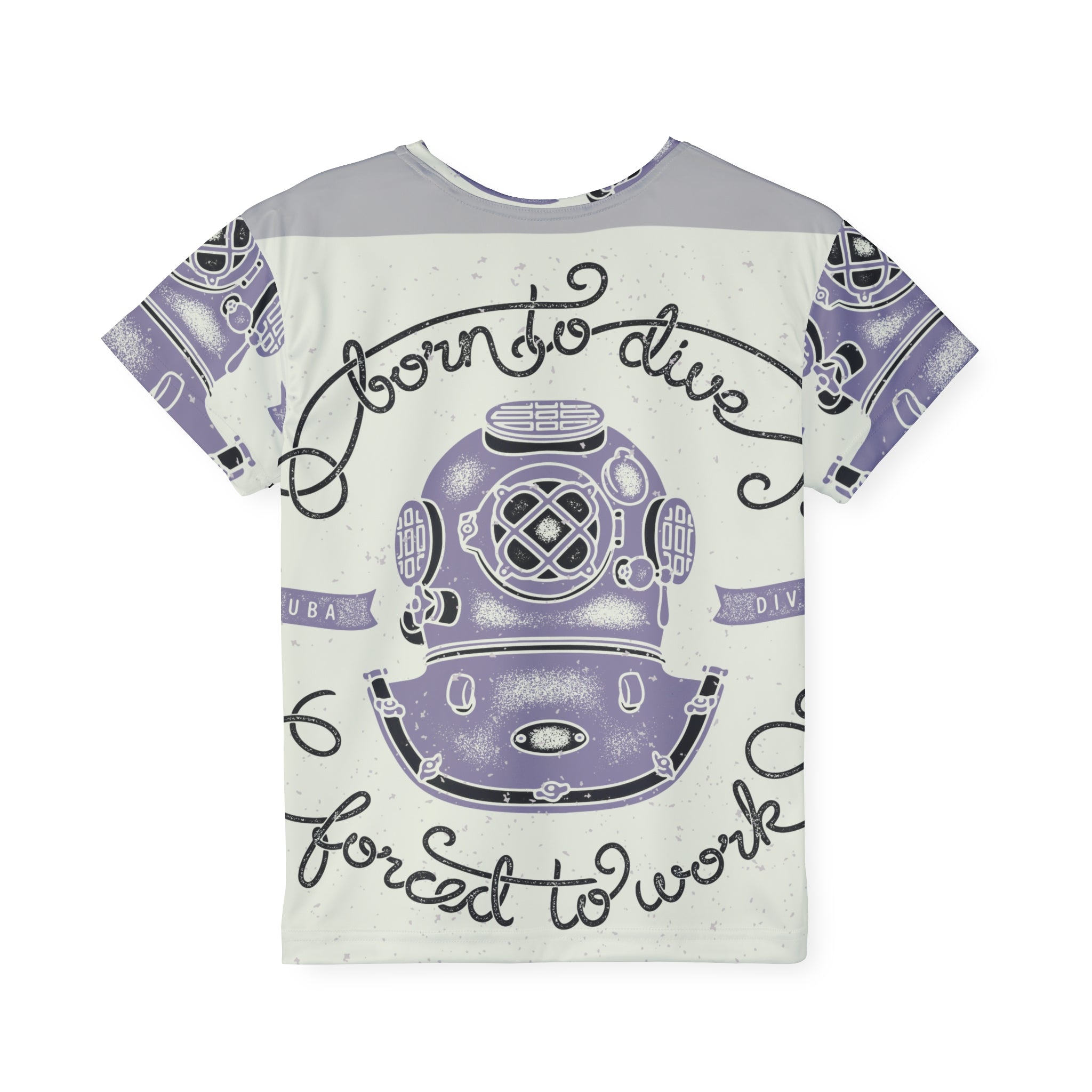 Kids Jersey — "Born to Dive, Forced to Work" Vintage Diving Helmet Tee