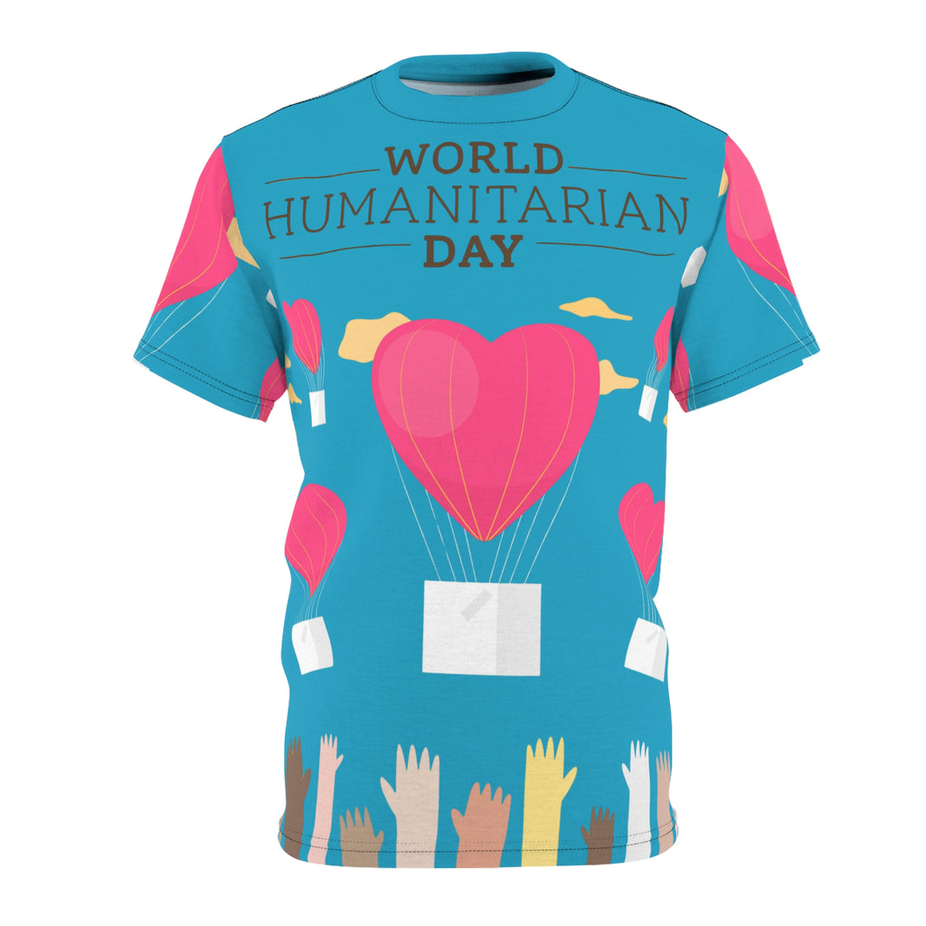 World Humanitarian Day Tee — Heart Balloon Charity All-Over Print