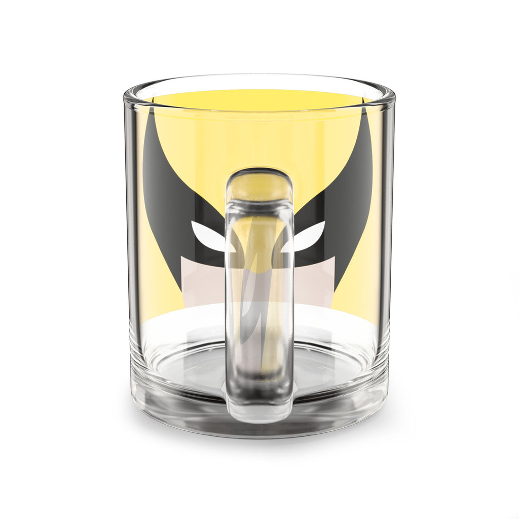 Wolverine Mask Glass Mug — 10oz Superhero Coffee Cup