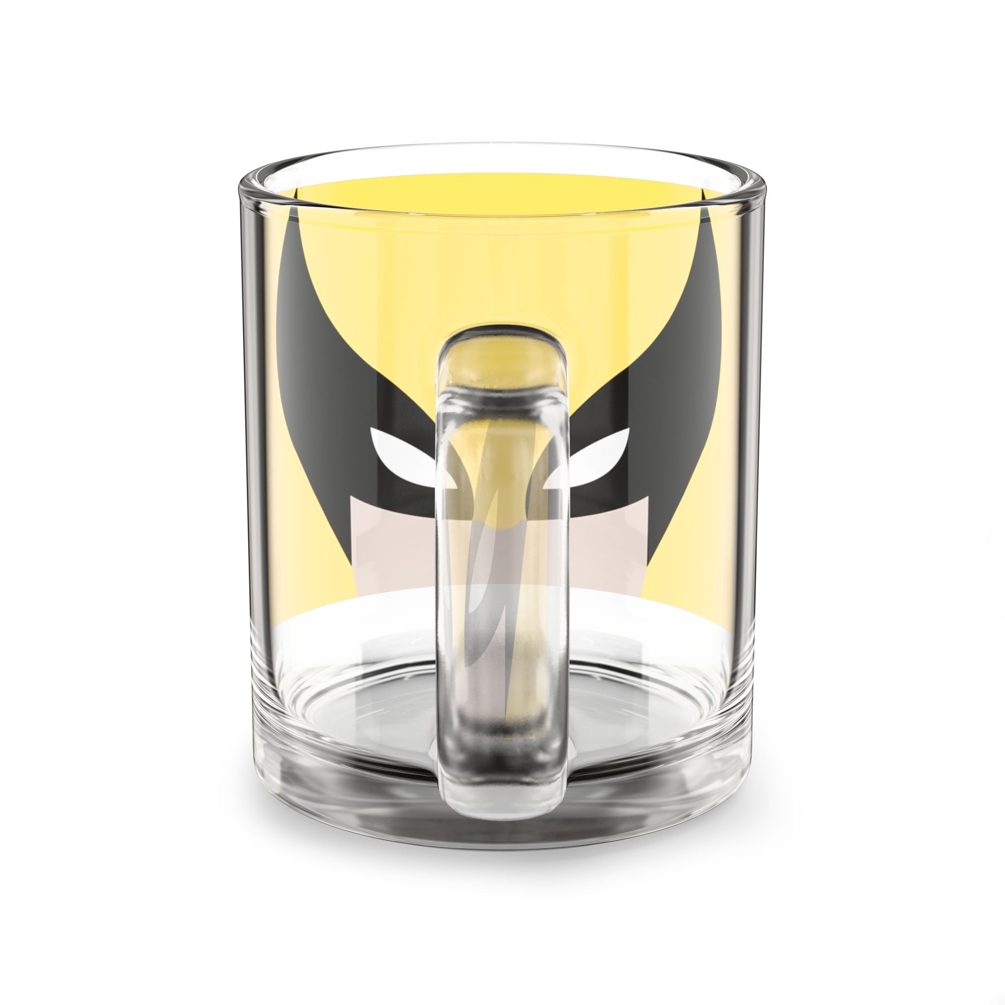Wolverine Mask Glass Mug — 10oz Superhero Coffee Cup