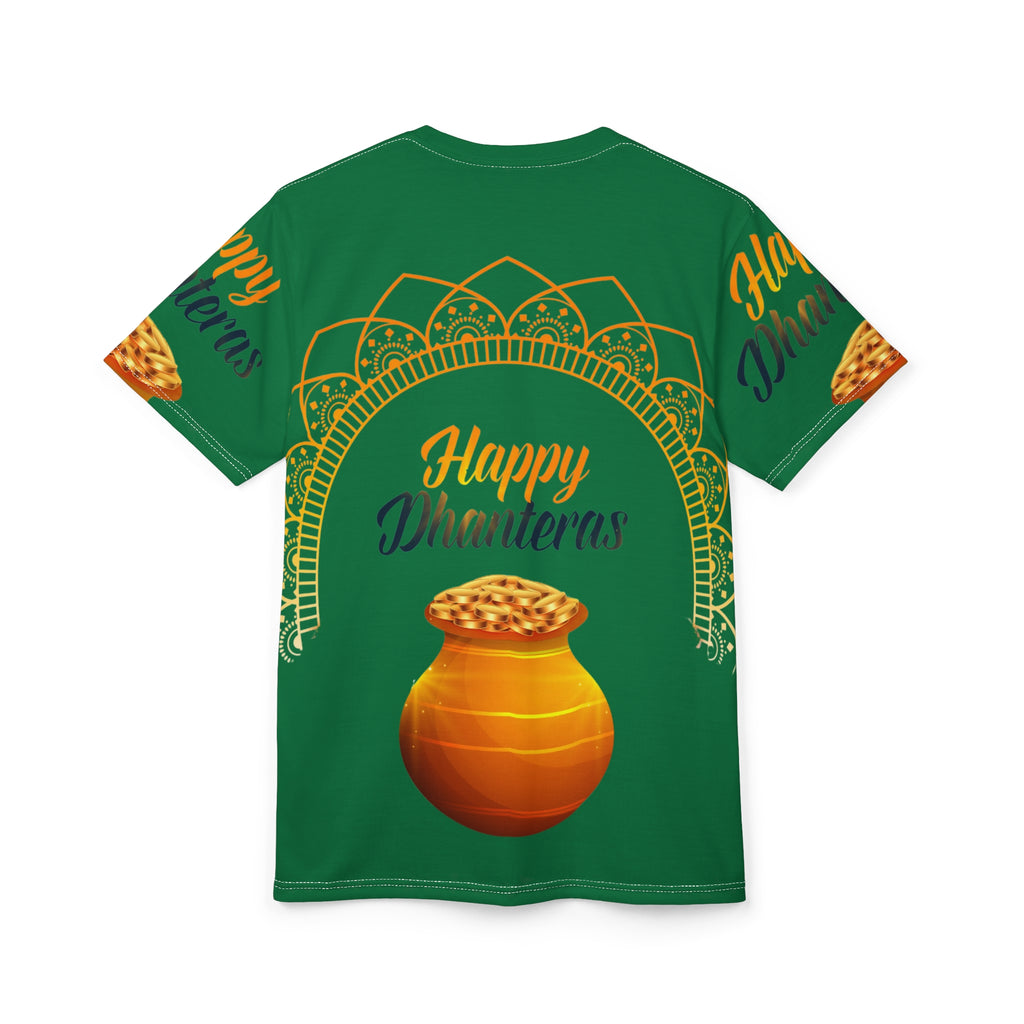 Dhanteras Celebration Tee — "Happy Dhanteras" Pot Design