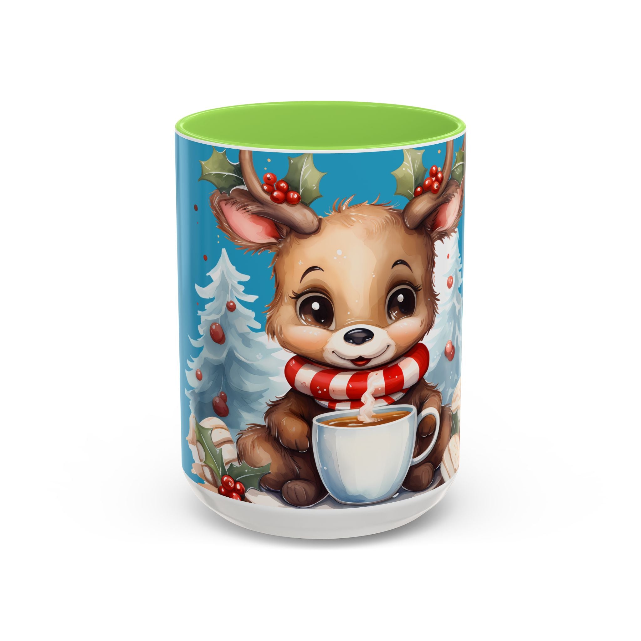 Cute Christmas Reindeer Coffee Mug (11oz & 15oz)