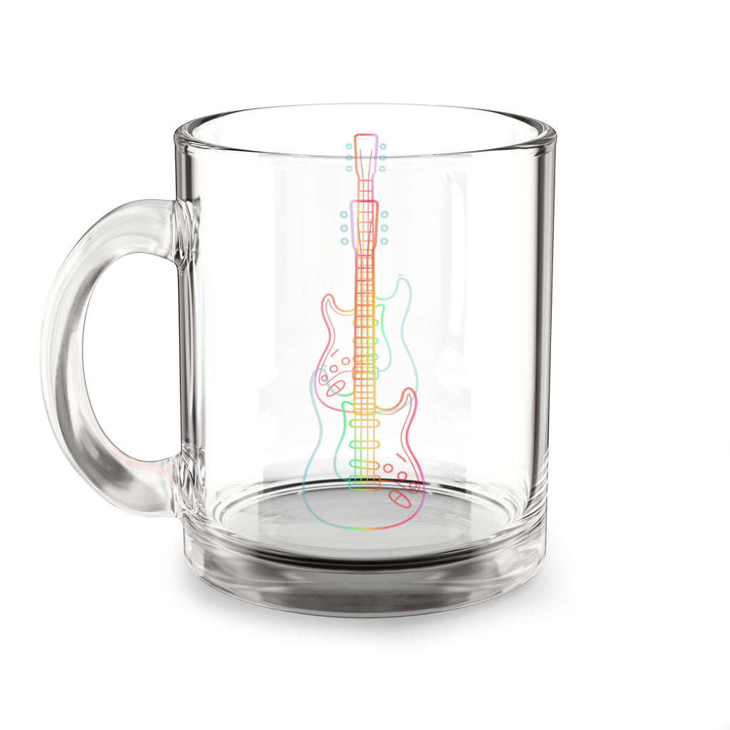 10oz Rainbow Electric Guitar Coffee Cup