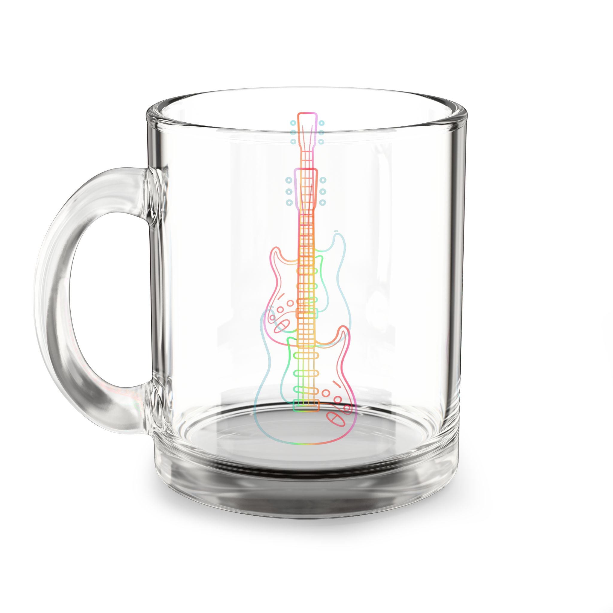 10oz Rainbow Electric Guitar Coffee Cup