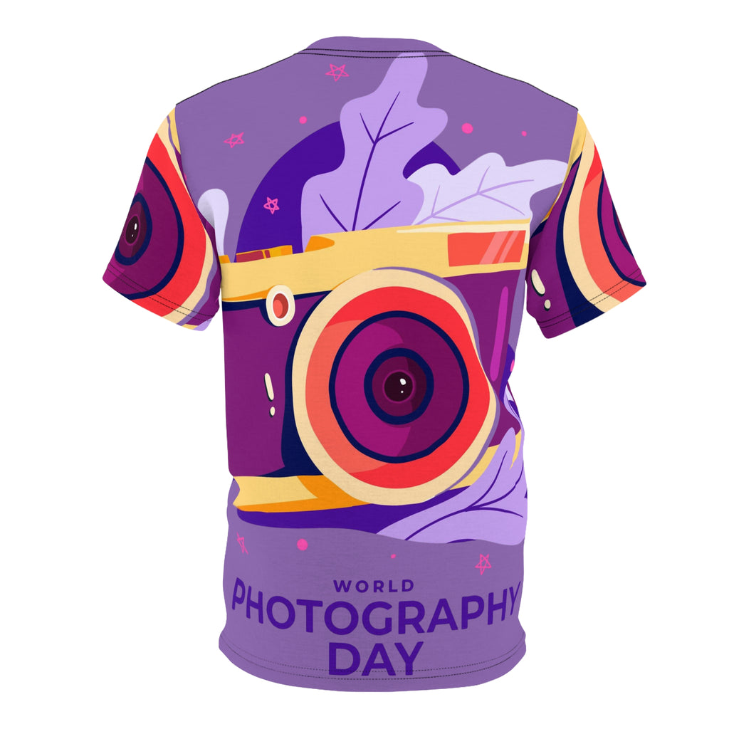 Photography Day All-Over Print Tee - Colorful Camera Design