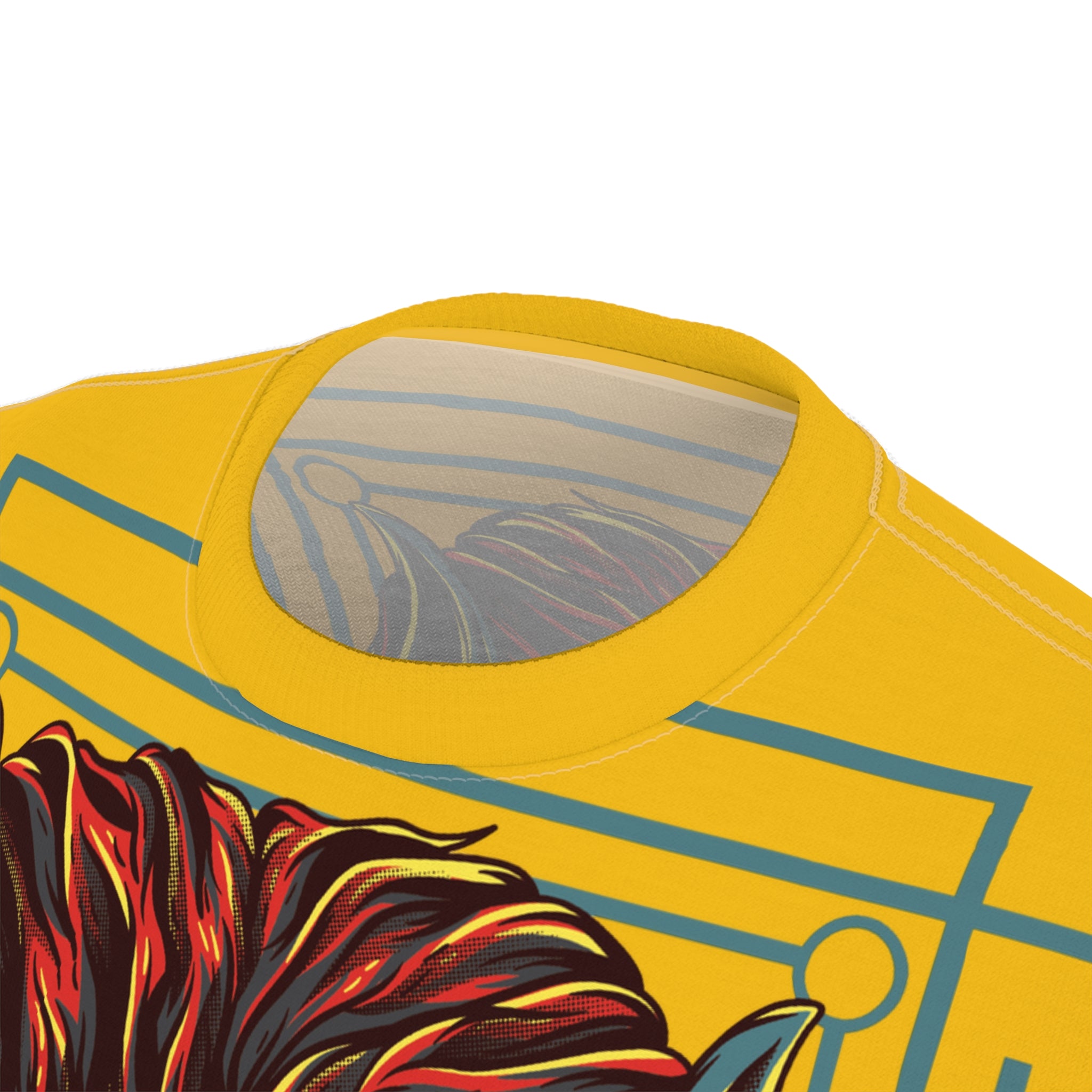 Wild Dog Graphic Tee — Bold All-Over Print Pitbull Design