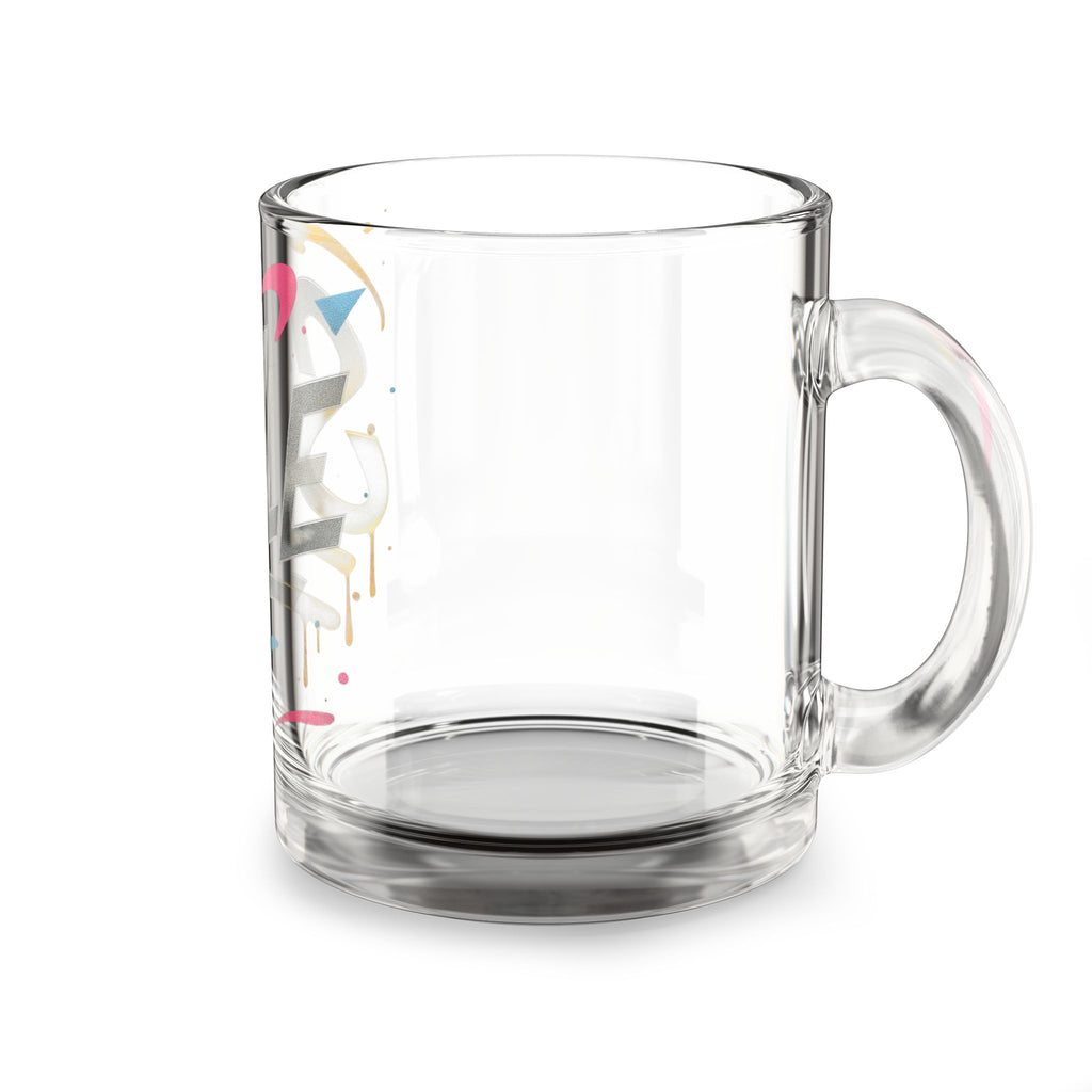 Style Glass Mug — Retro Color Splash 10oz Coffee & Tea Cup