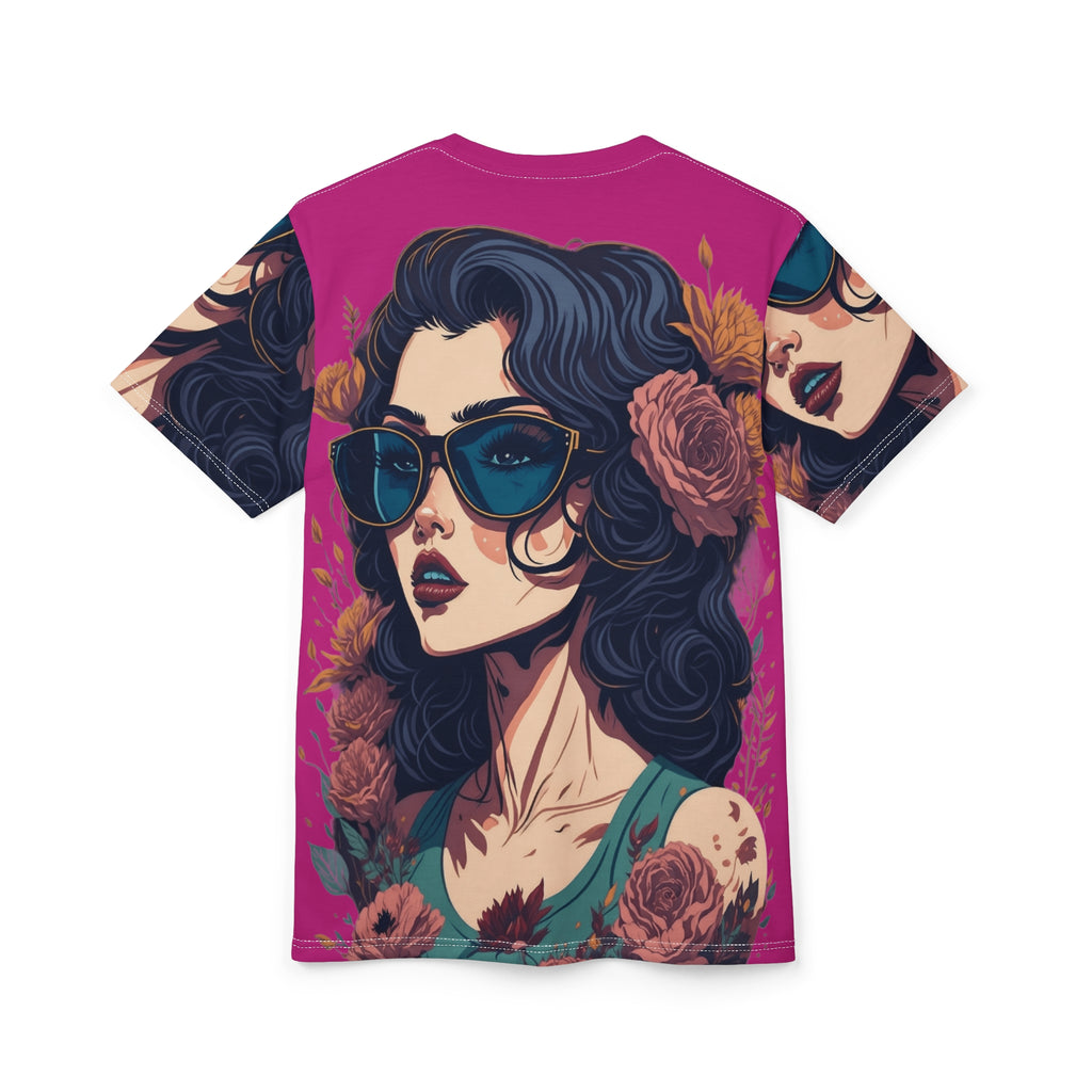 Retro Floral Sunglasses Art Tee