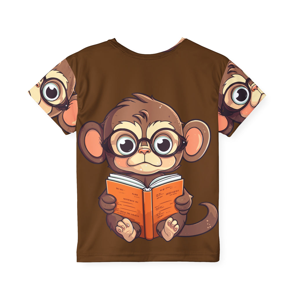 Kids Jersey — Cute Monkey Reading Book All-Over Print