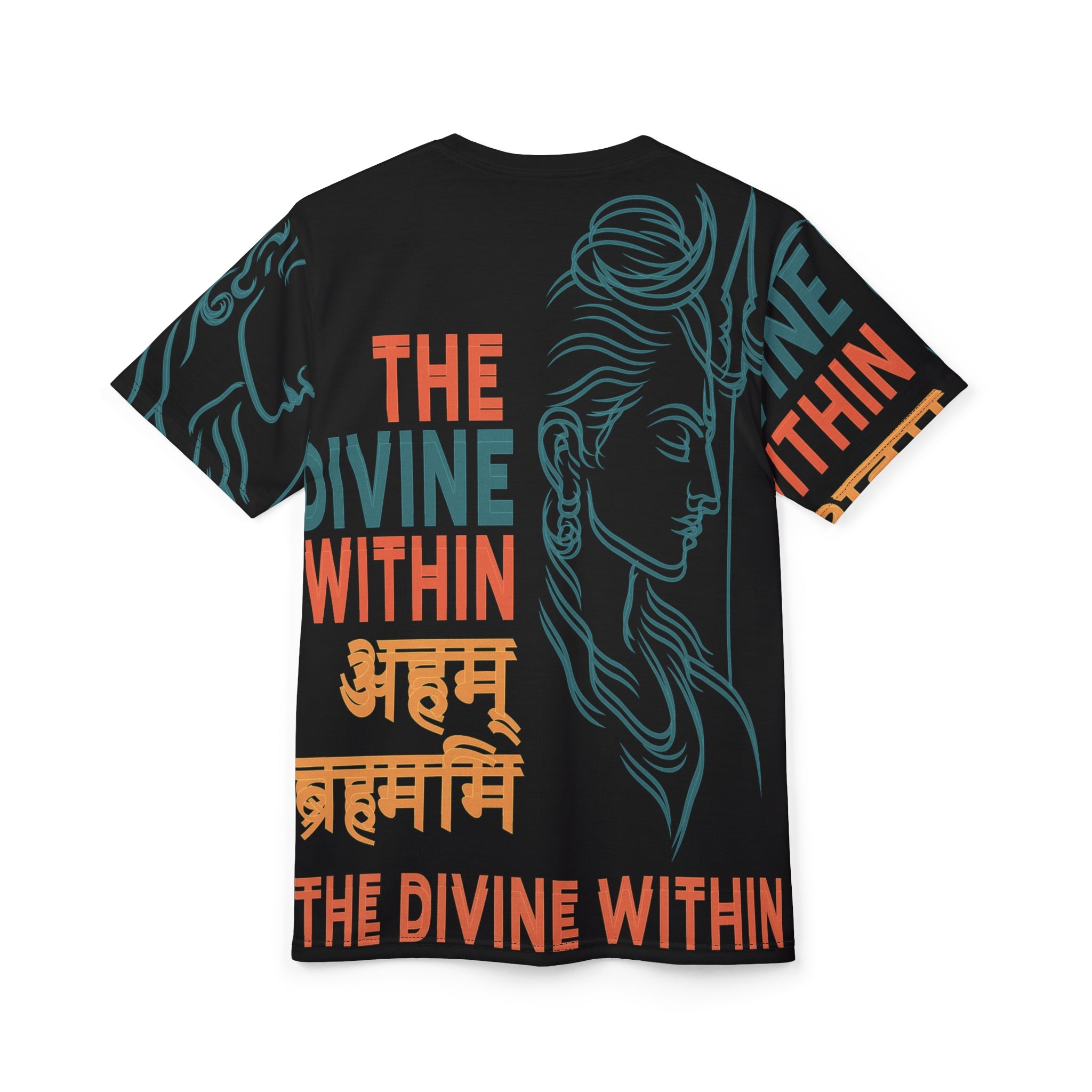 The Divine Within Tee — Inspirational Spiritual Graphic T‑Shirt (अहम बरहमसम)