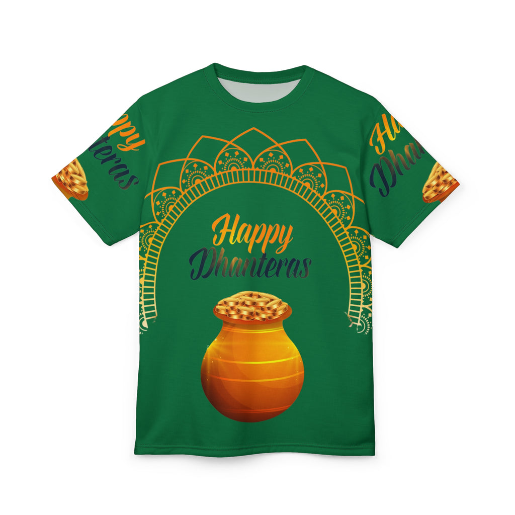 Dhanteras Celebration Tee — "Happy Dhanteras" Pot Design