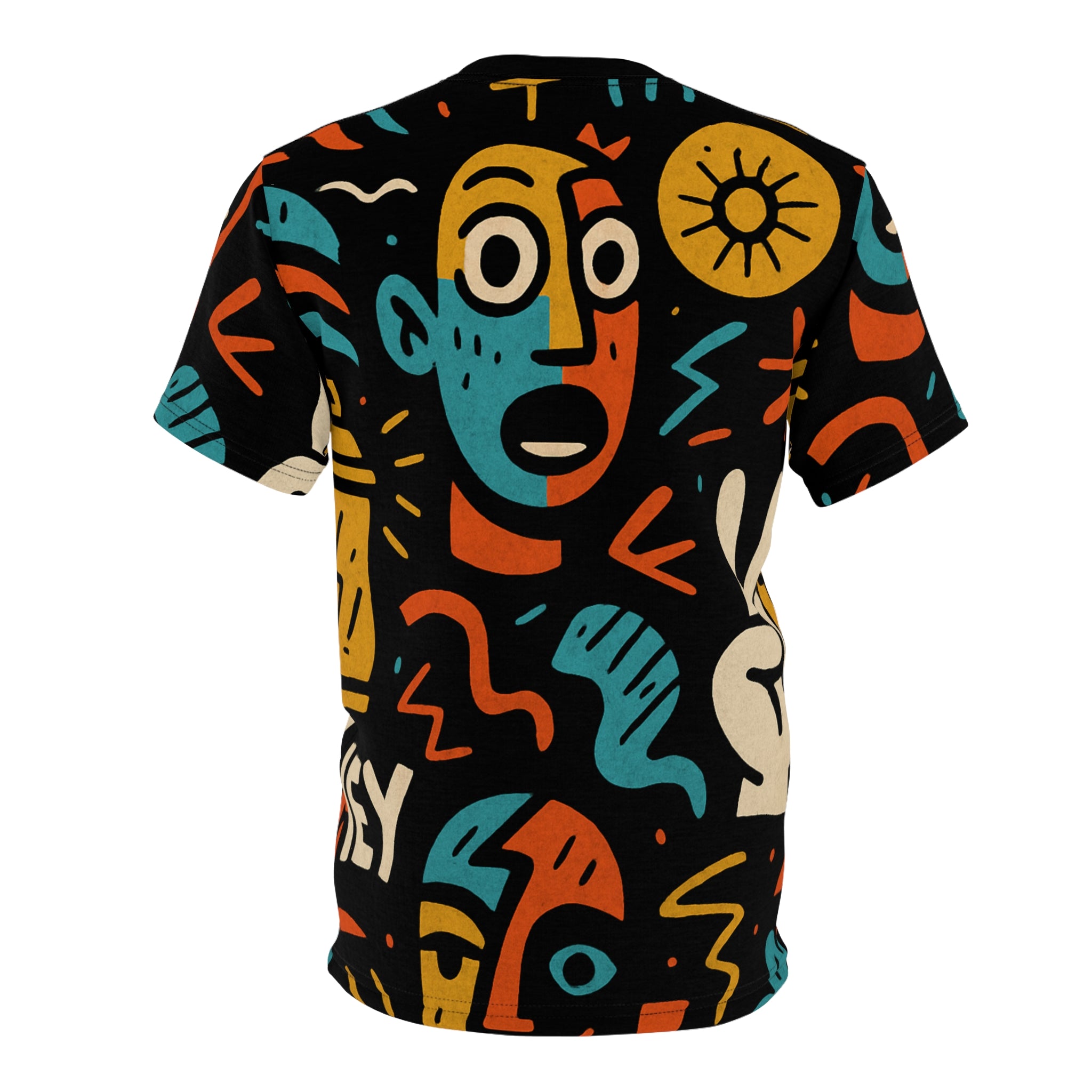 cubist face tee