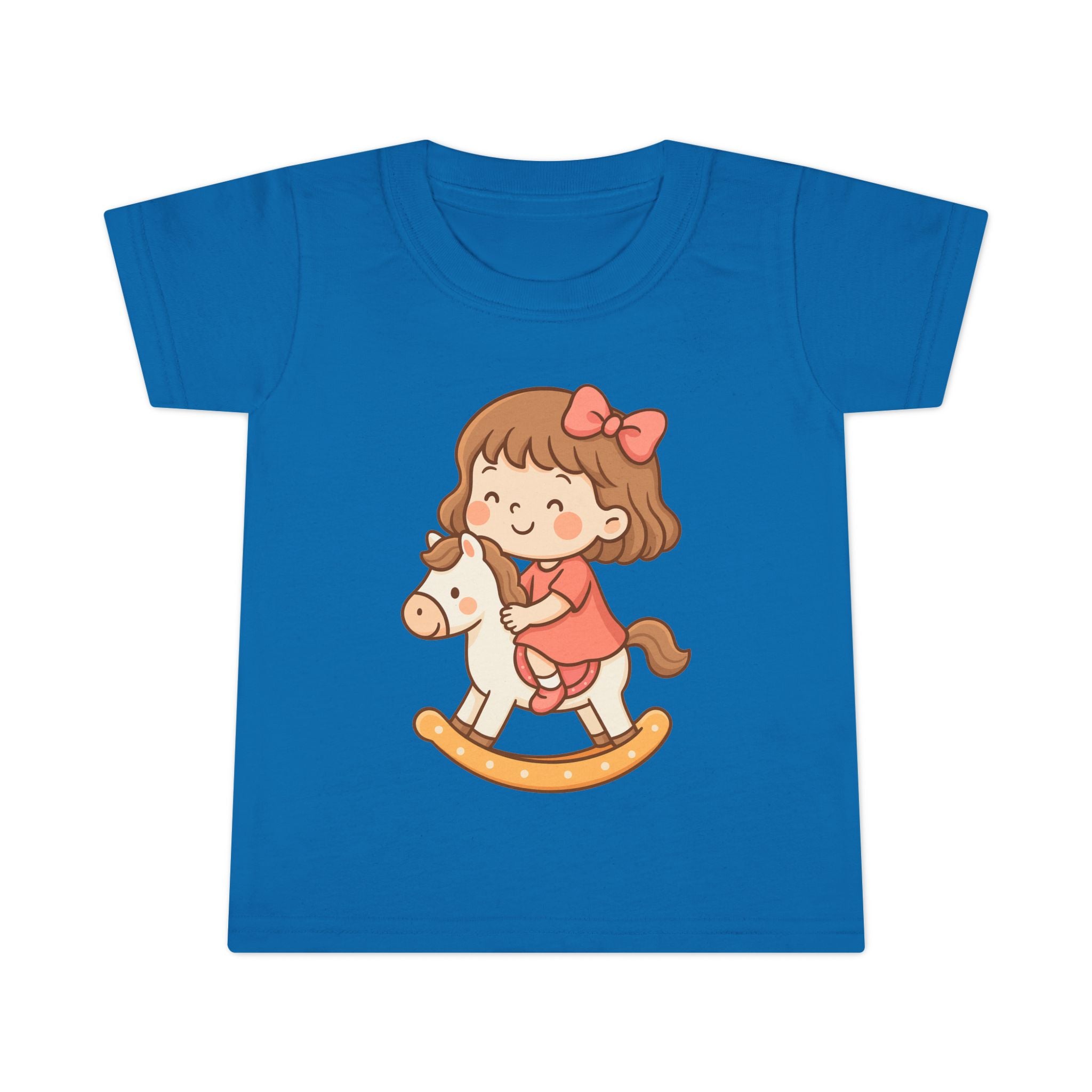 Toddler T-Shirt with Adorable Rocking Horse Design, Cute Kids Shirt, Baby Shower Gift, Playtime Outfit, Toddler Apparel