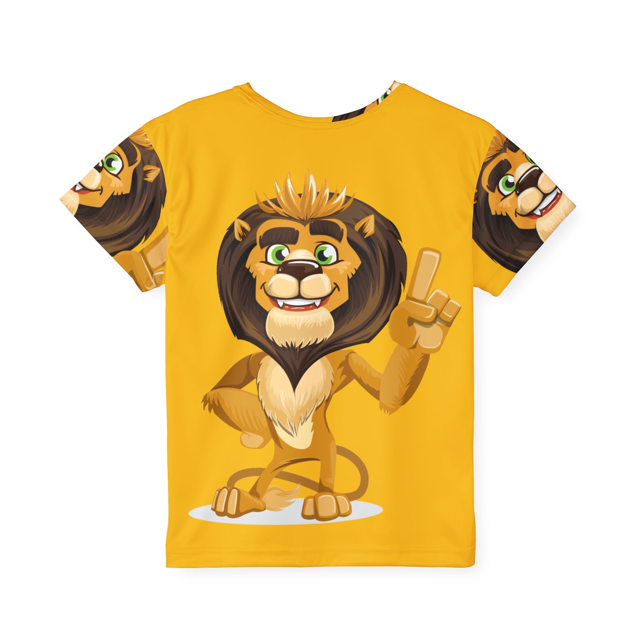 Kids Lion Jersey — Cute Champion Graphic All-Over Print Tee
