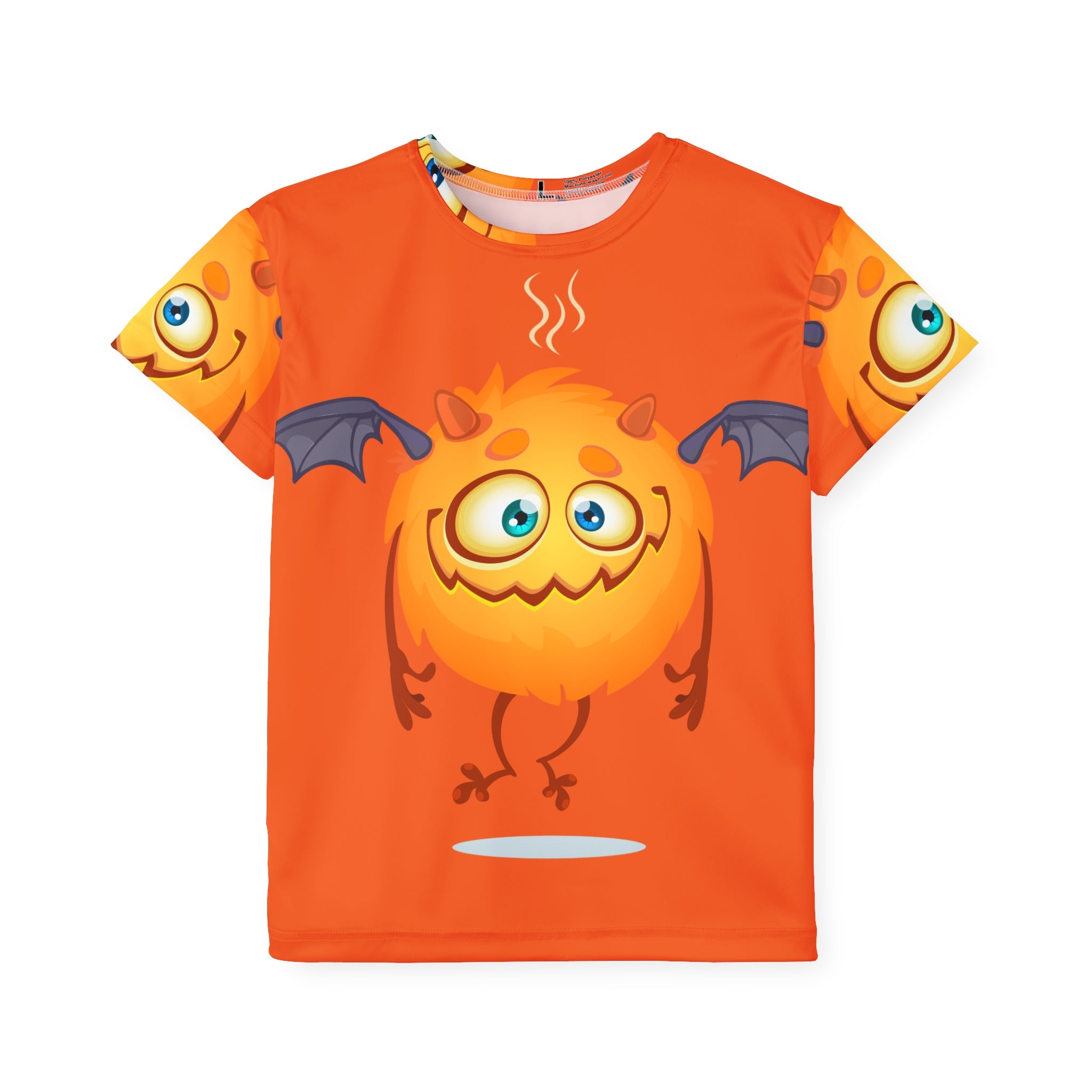 Kids Jersey — Cute Orange Monster Halloween All-Over Print