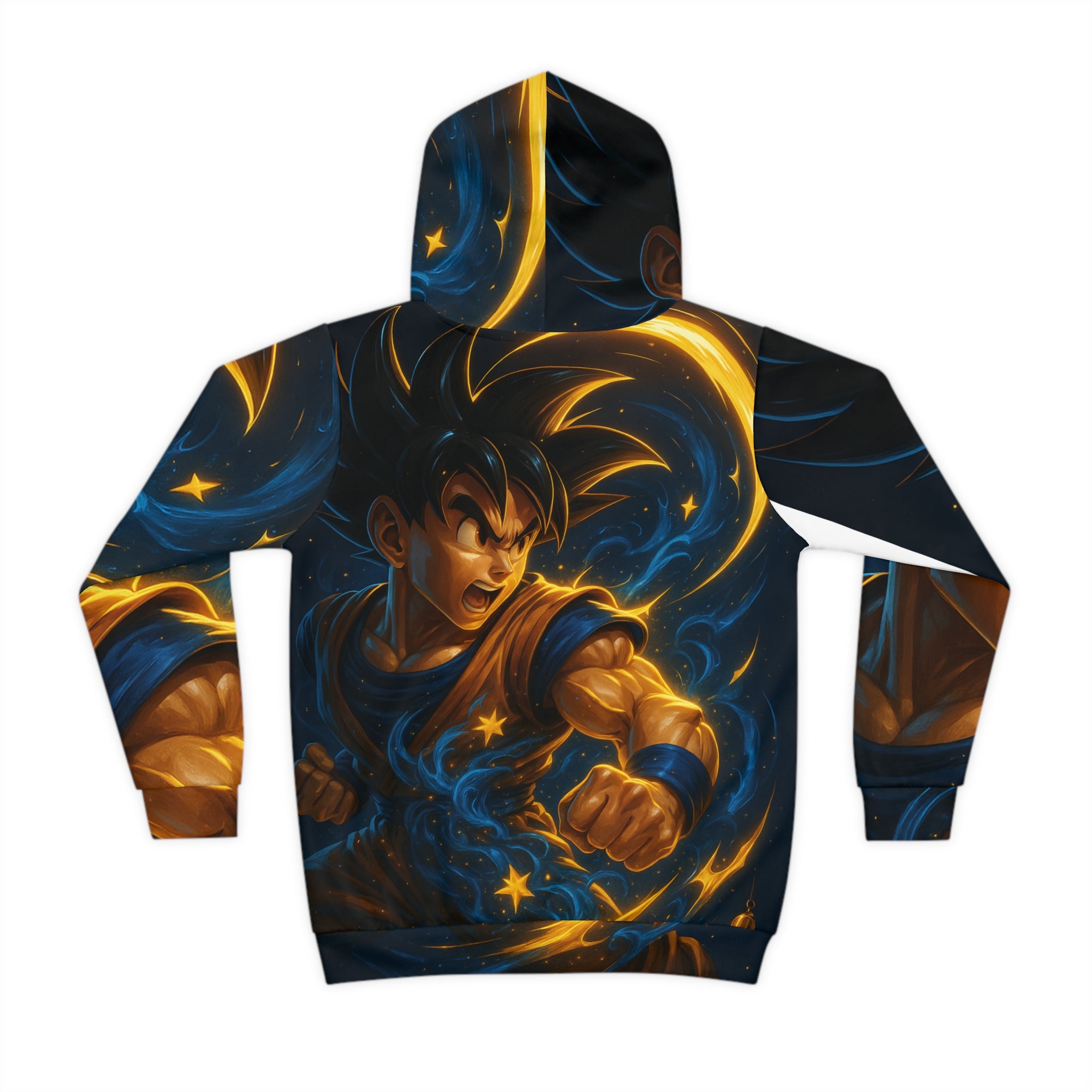 Kids Hoodie — Galactic Warrior Anime All-Over Print