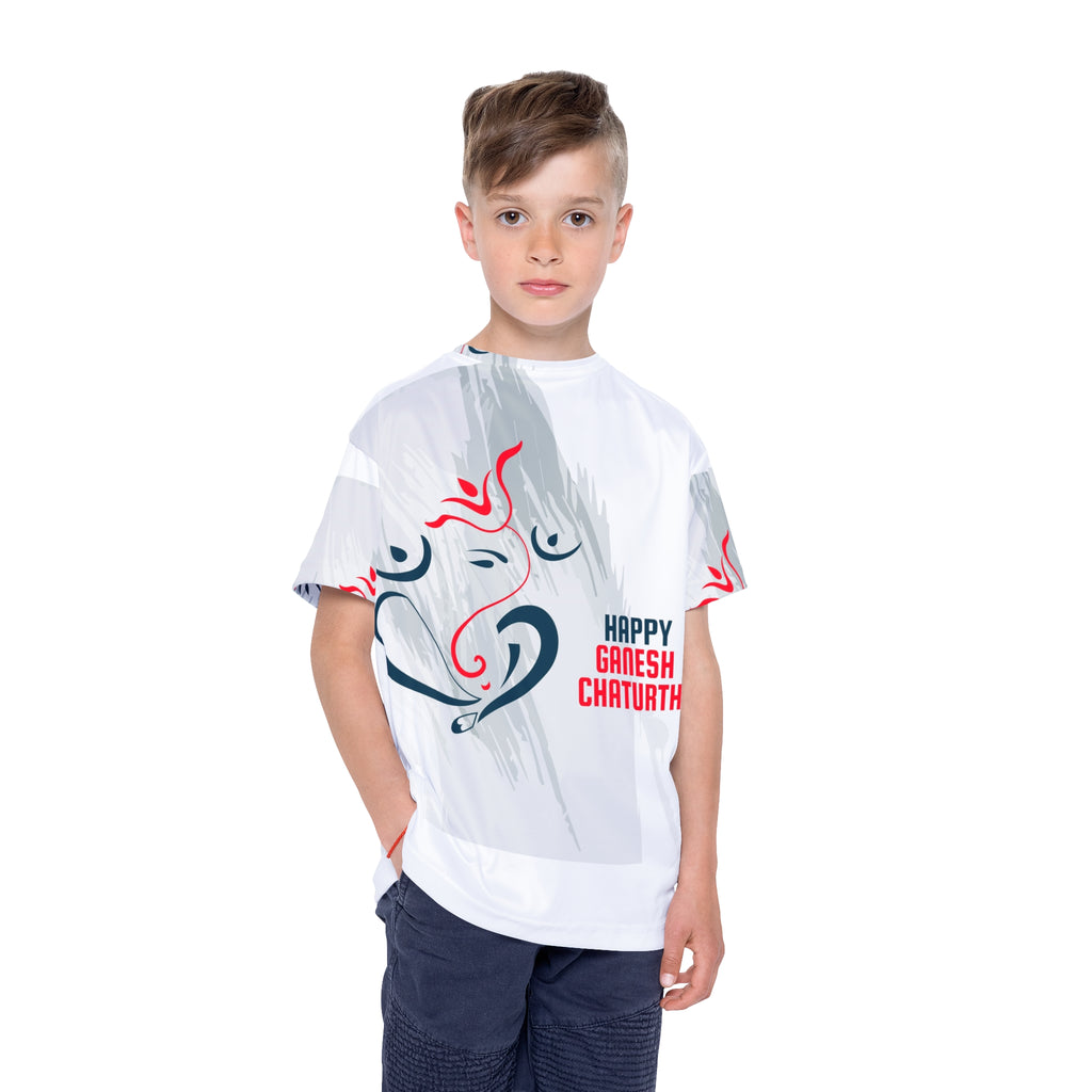 Kids Ganesh Chaturthi Sports Jersey — Happy Ganesh Design