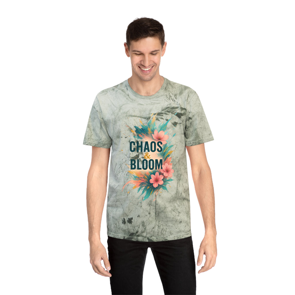 Unisex Bohemian Floral T-Shirt, Chaos & Bloom Tee, Summer Shirt, Gift for Nature Lovers, Trendy Casual Wear, Unique Statement Tee