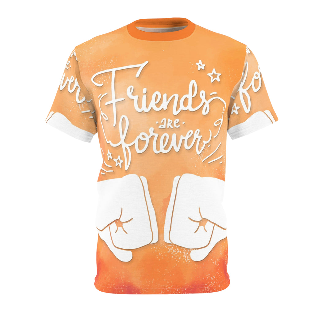 Friends Are Forever Tee — Orange Fist Bump Friendship T-Shirt