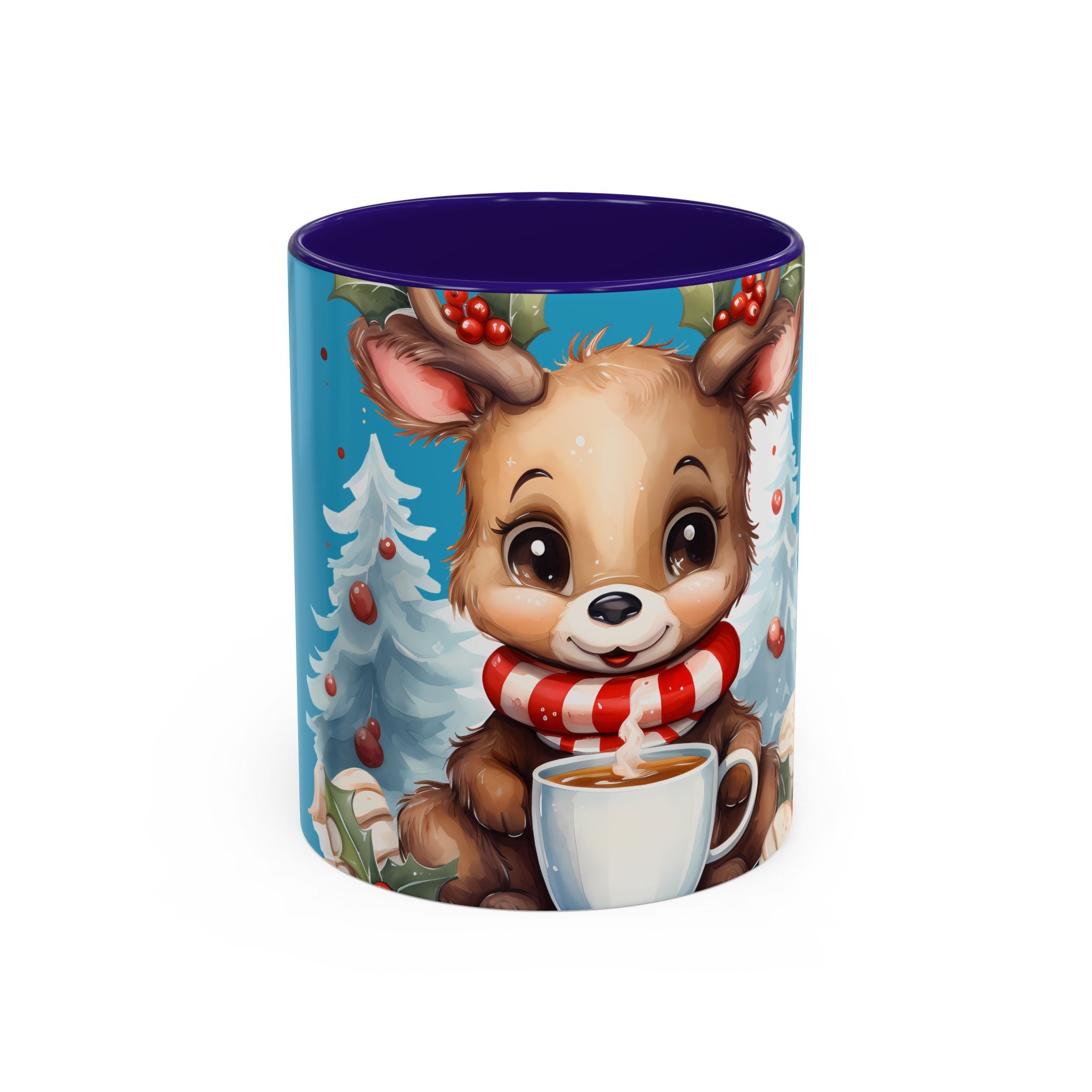 Cute Christmas Reindeer Coffee Mug (11oz & 15oz)