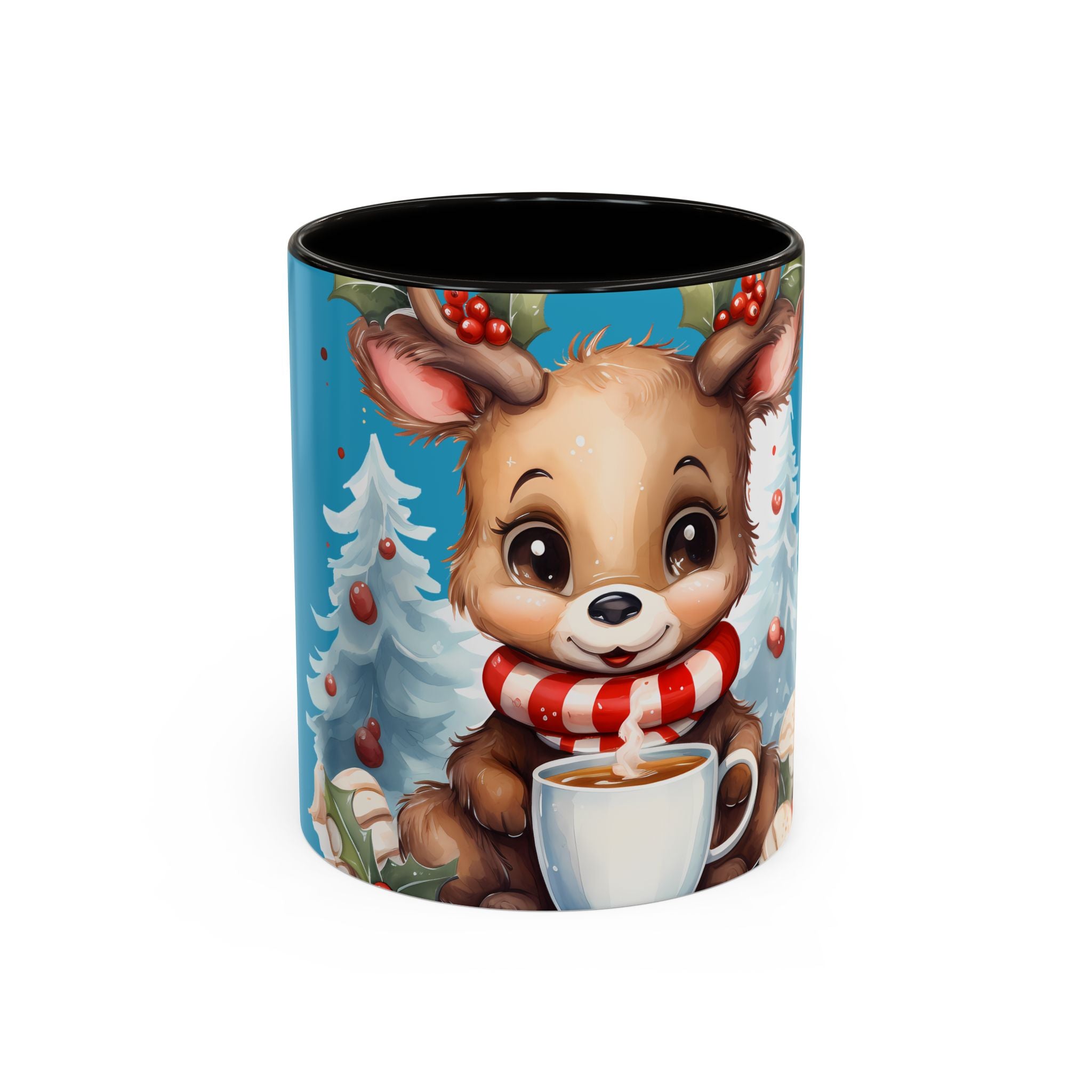 Cute Christmas Reindeer Coffee Mug (11oz & 15oz)