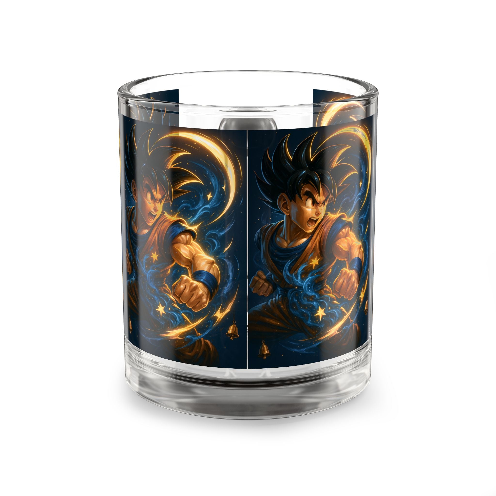 Dragon Warrior Glass Mug — 10oz Anime Energy Coffee Cup