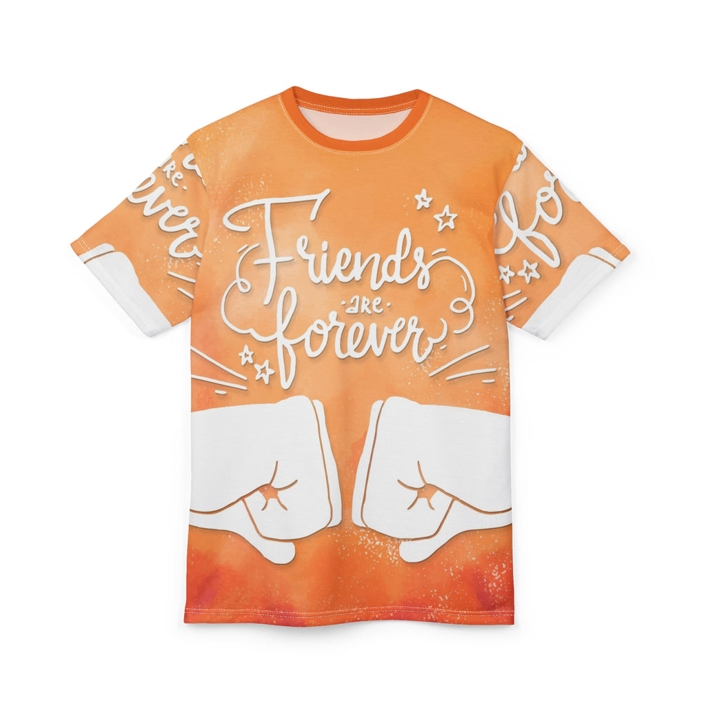 Friends Are Forever Tee — Orange Fist Bump Friendship T-Shirt