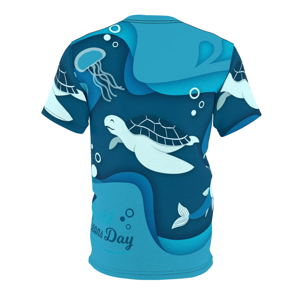 Sea Turtle Oceans Day All-Over Print Tee
