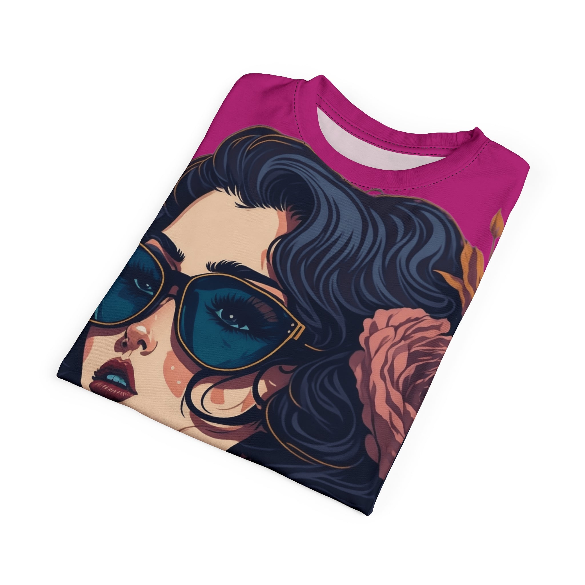 Retro Floral Sunglasses Art Tee