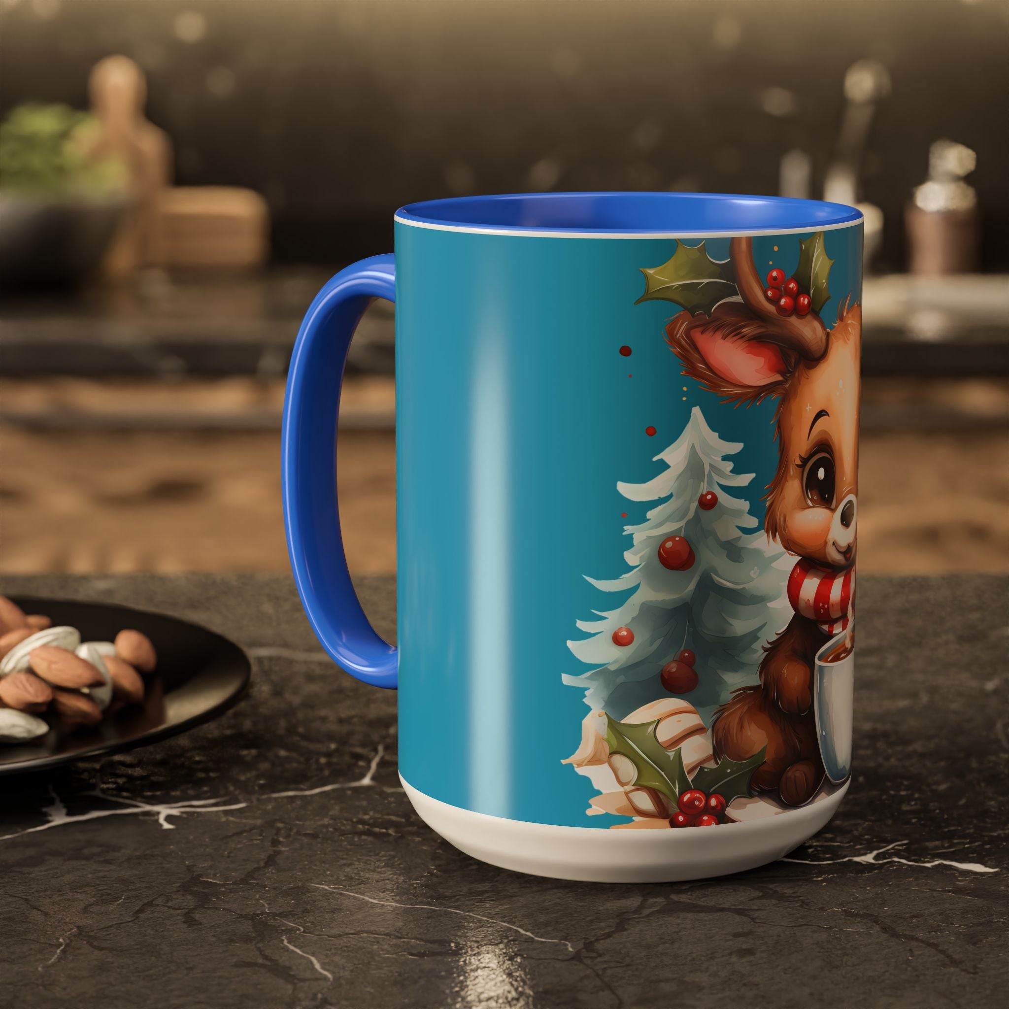 Cute Christmas Reindeer Coffee Mug (11oz & 15oz)
