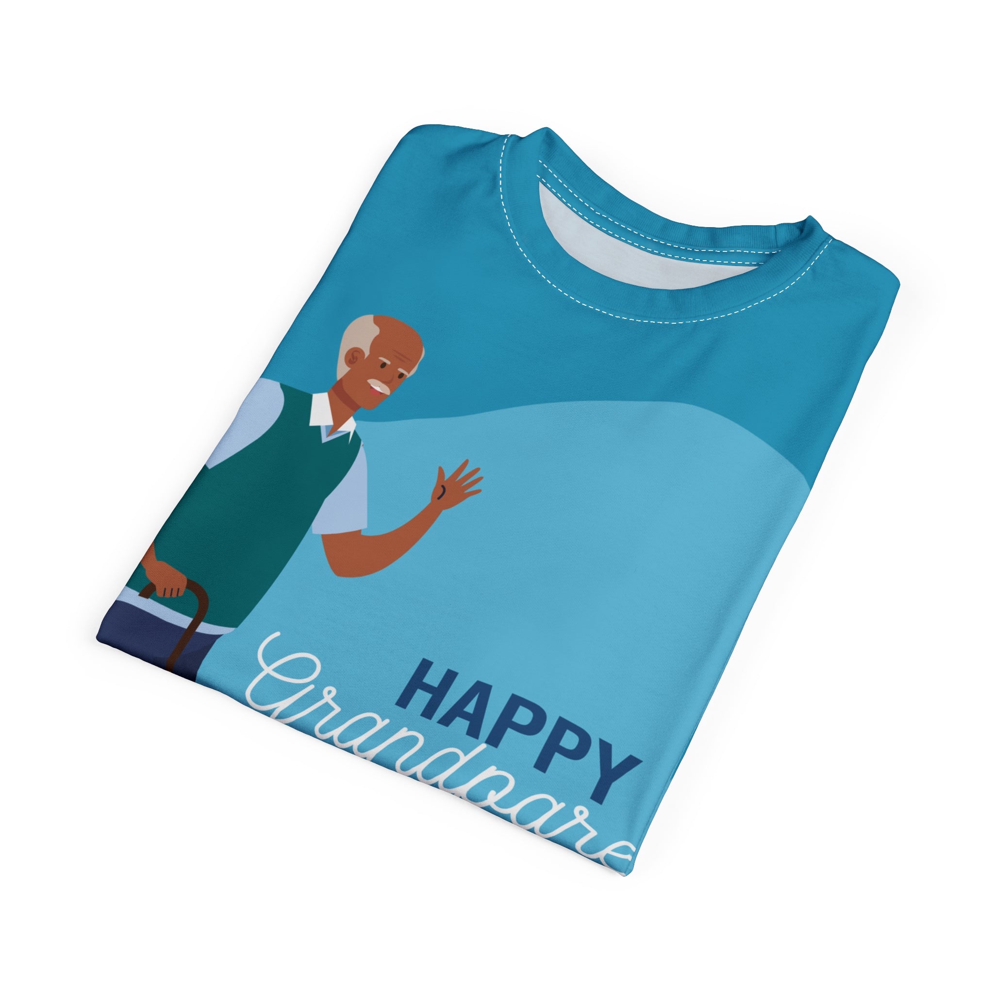 Happy Grandparents Day Tee — All-Over Print Grandfather Celebration Shirt