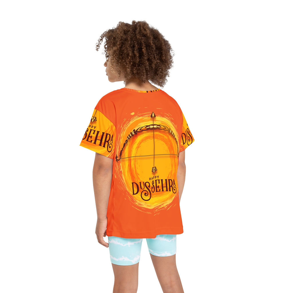 Kids Jersey — Happy Dussehra Bow & Sun Festival Shirt