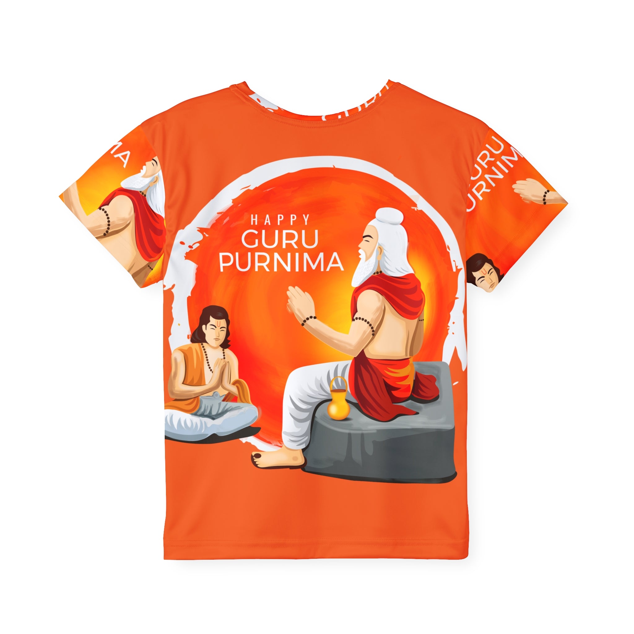 Kids Jersey — Happy Guru Purnima All-Over Print Sports Tee