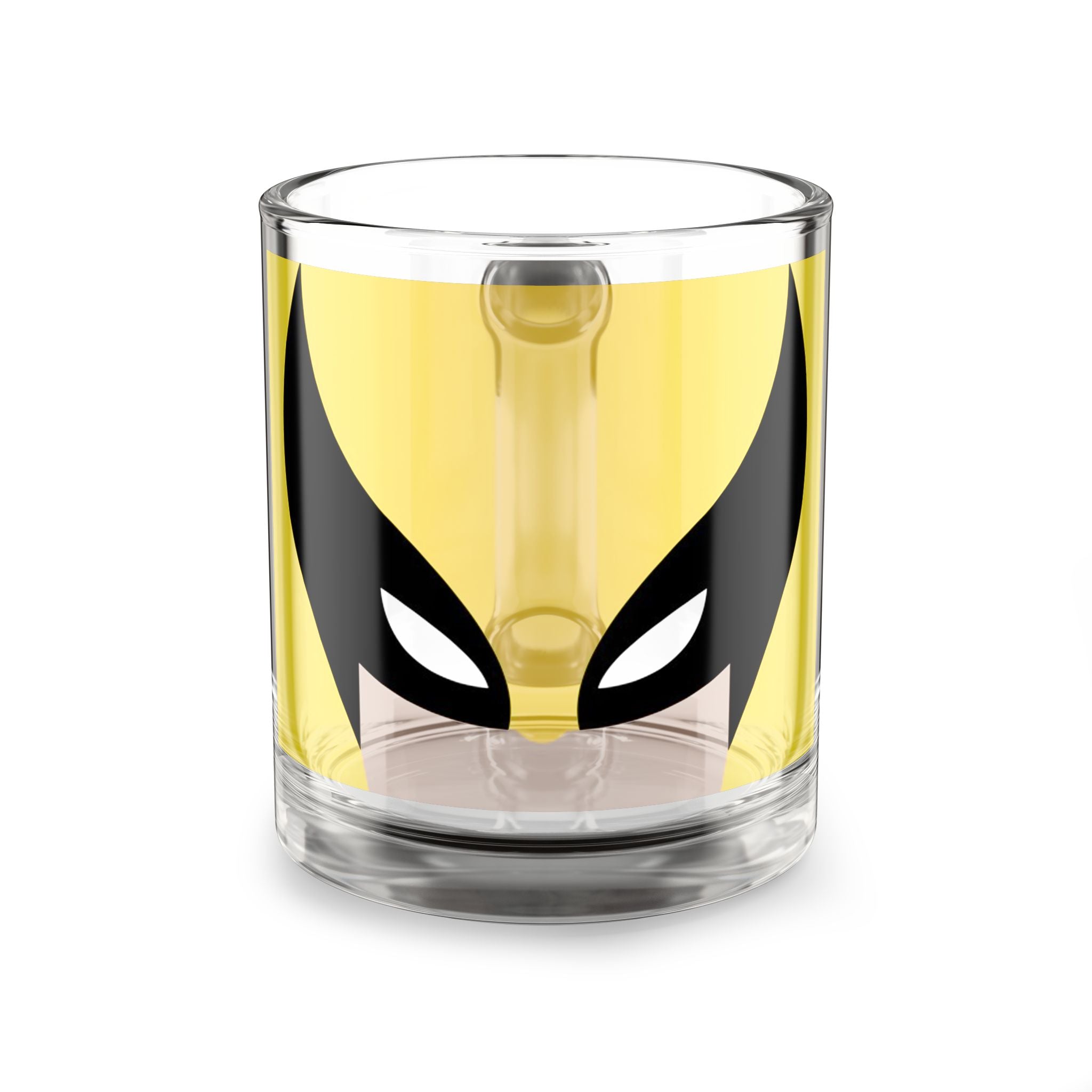 Wolverine Mask Glass Mug — 10oz Superhero Coffee Cup
