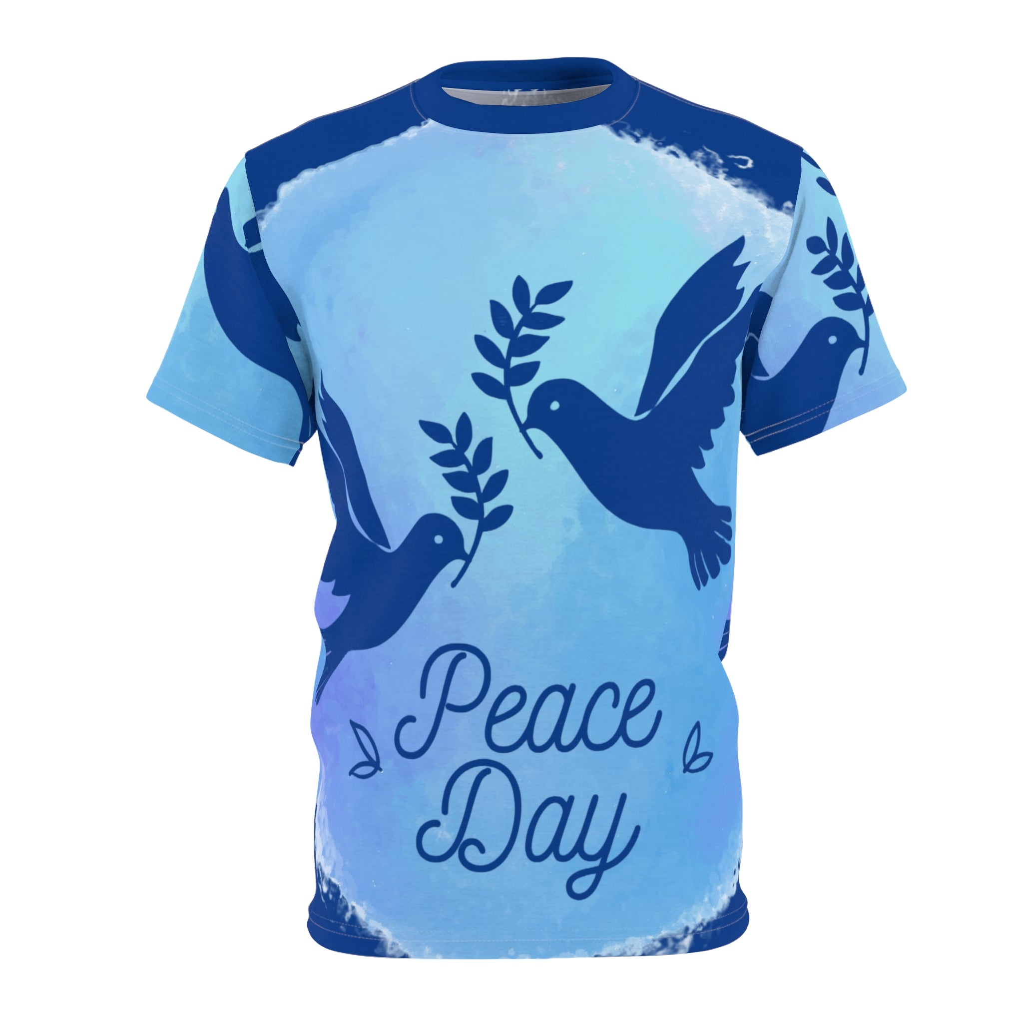 Peace Day All-Over Print Tee with Dove Design