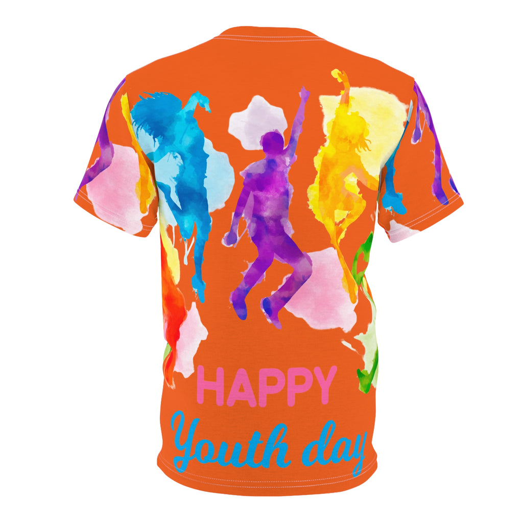 Youth Day T-Shirt – Colorful Watercolor Dancers "Happy Youth Day" All-Over Print
