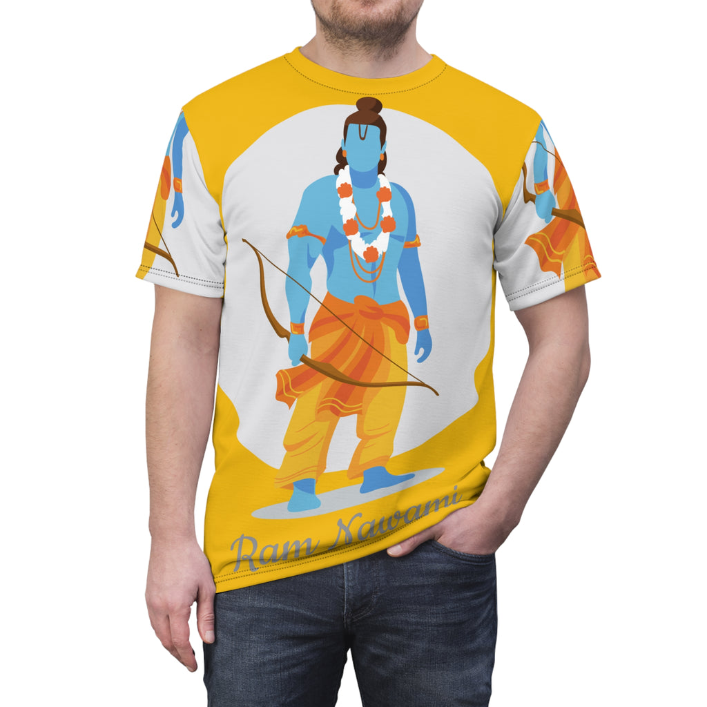 Ram Navami Graphic Tee — Lord Rama Illustration All-Over Print