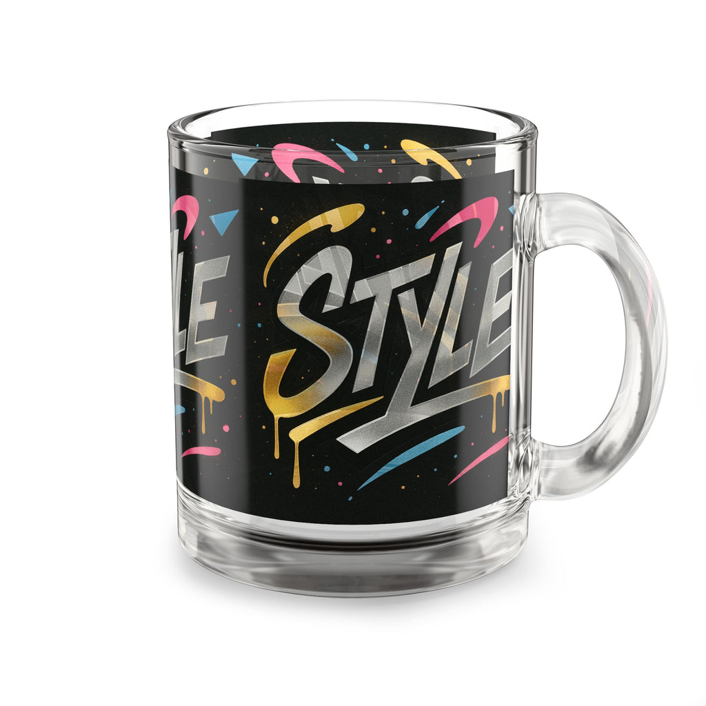 Glass Mug — 'Style' Graffiti Design 10oz