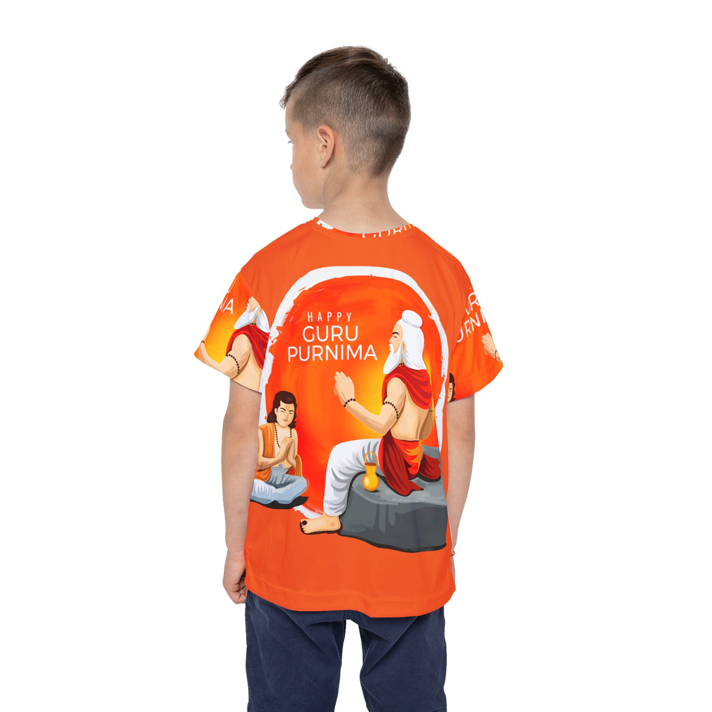 Kids Jersey — Happy Guru Purnima All-Over Print Sports Tee